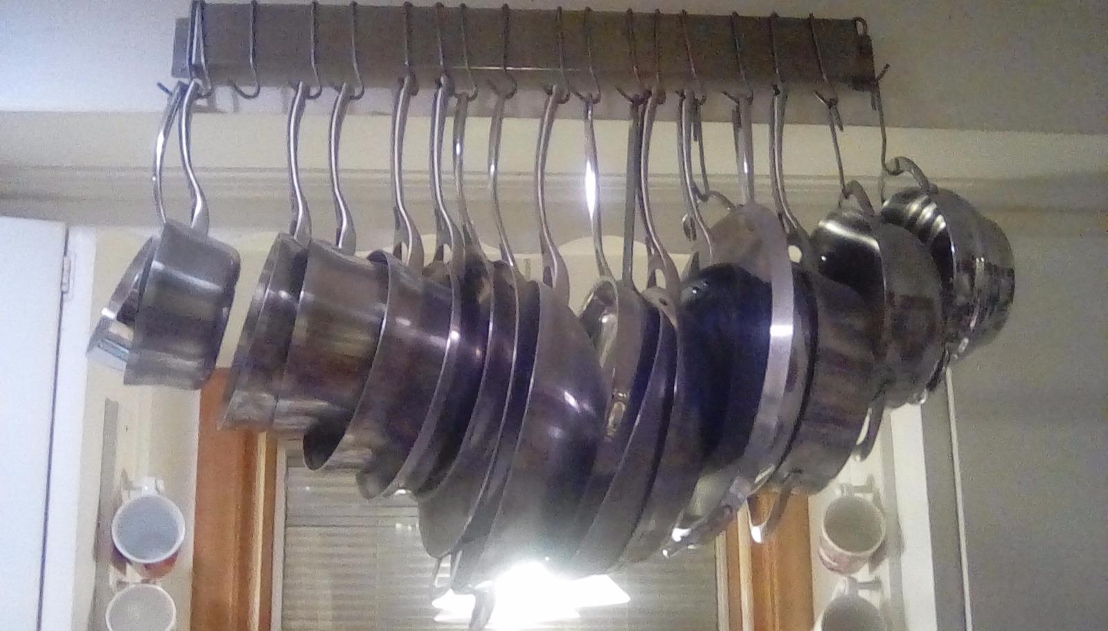 Cuisinart Chef's Classic Half-Circle Wall-Mount Pot Rack, Brushed Stainless customer photo 2