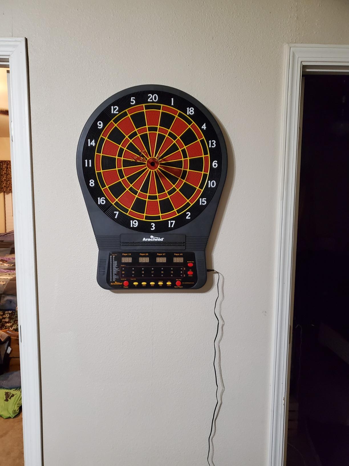 Arachnid Cricket Pro Tournament-Quality Electronic Dartboard up to 40 Games and 315 Variations (Including Popular Cricket Modes) customer photo 1