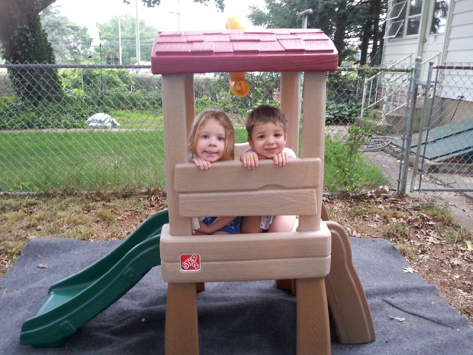 Step2 Play Naturally Playful Lookout Treehouse, Kids Outdoor Playset, Backyard Playground Set, Slide, Ladder, Pivoting Periscope, Outside Jungle Gym, For Toddlers 1.5+ Years Old customer photo 1
