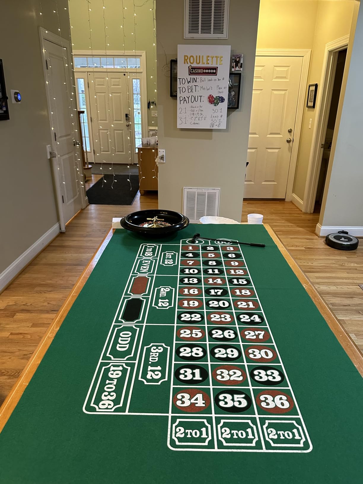 CASINO 16-Inch Roulette Wheel Game Set with 120 chips, Felt Layout, and Rake customer photo 2