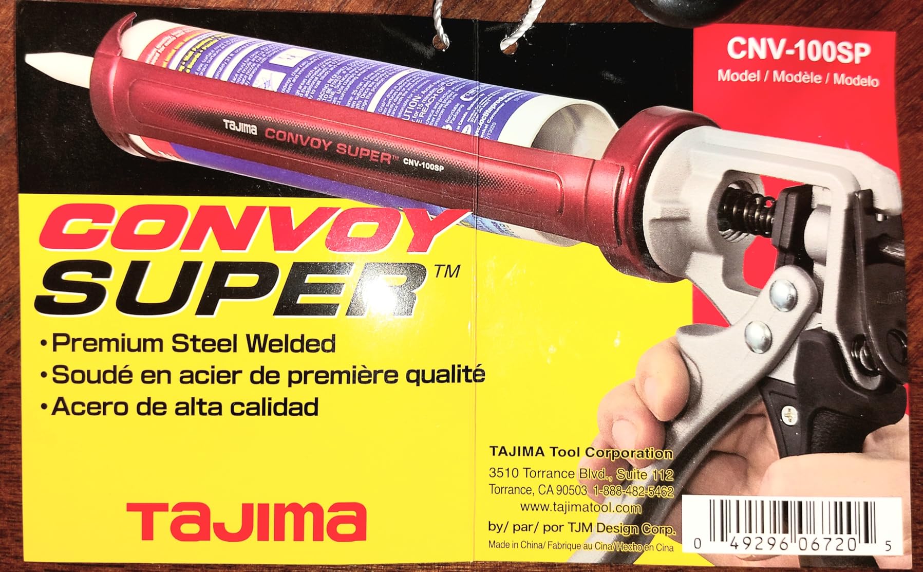 Tajima Caulk Gun - 1/10 Gallon (10 oz) Convoy Super Caulking Tool with Rotating Cradle & Auto Flow Stop - CNV-100SP customer photo 2