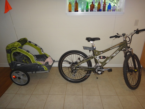 Instep Sync Single Seat Bike Child Trailer, Max Weight 40 lbs., 5-Point Harness, Folding Frame customer photo 1