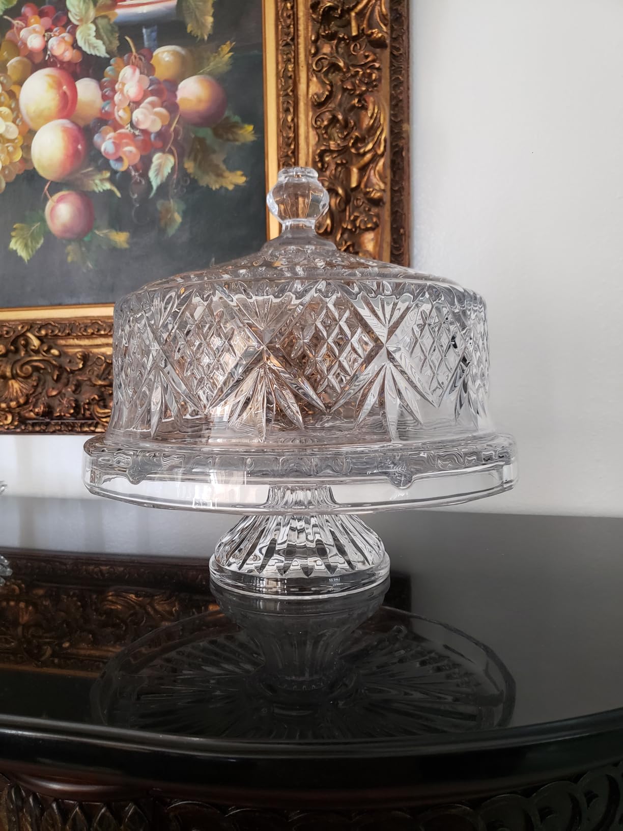 Godinger Dublin Crystal Cake Plate with Dome Cover customer photo 1