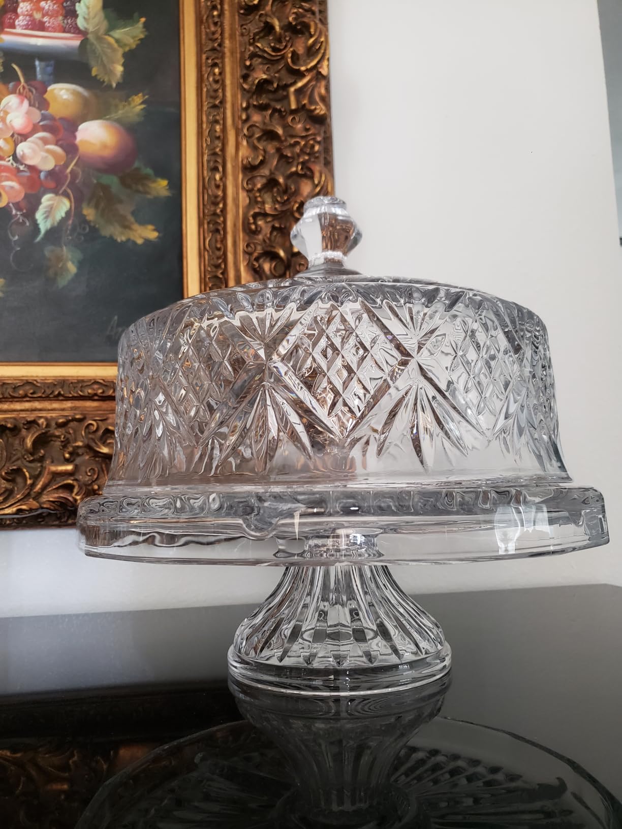 Godinger Dublin Crystal Cake Plate with Dome Cover customer photo 2