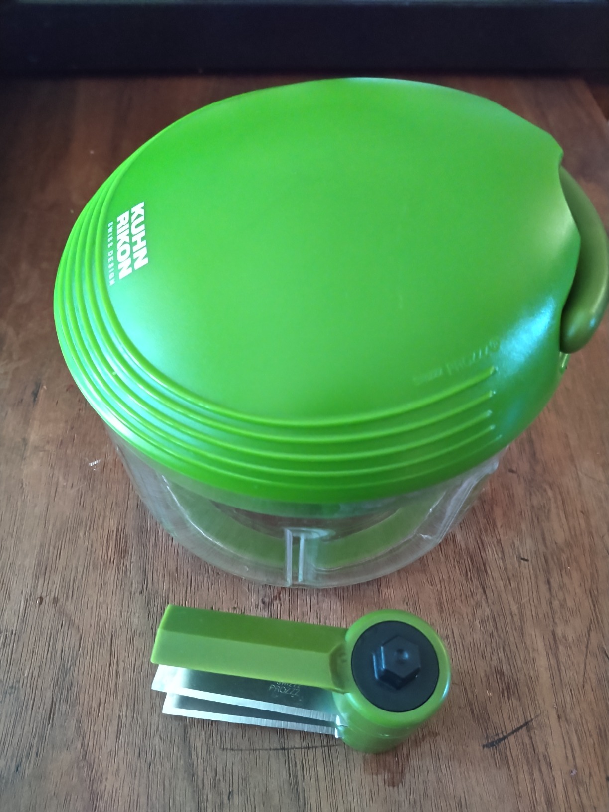 Kuhn Rikon Pull Chop Chopper/Manual Food Processor with Cord Mechanism, Green, 2-Cup customer photo 2