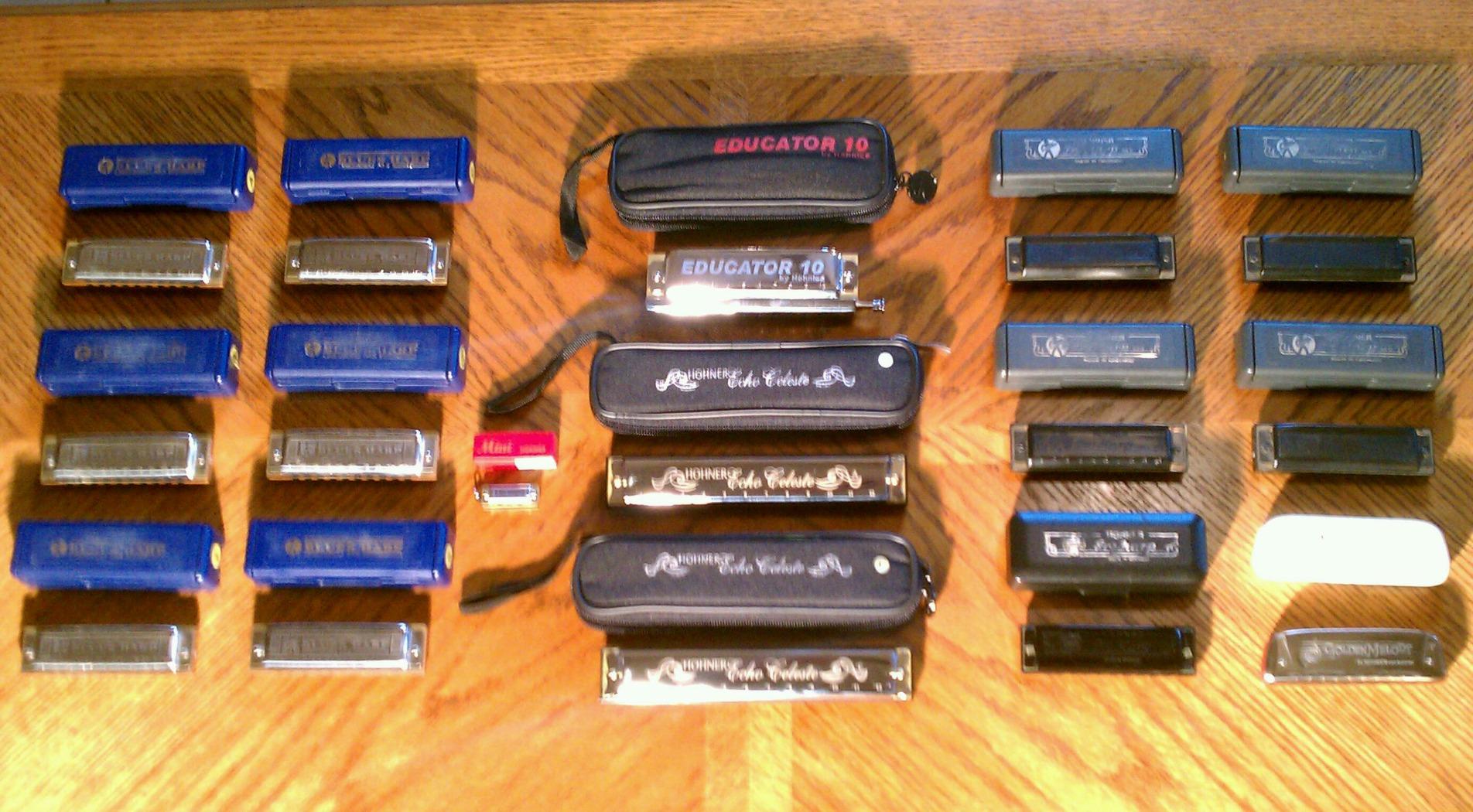 Hohner 532bx C Blues Harp Diatonic Harmonica, Key of C, 20 Reeds, 10 Holes, Brass Reeds, Double-Lacquered Doussie Wood Comb, Stainless Steel Cover Plates, Modular MS Series customer photo 1