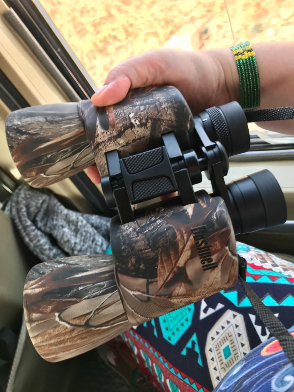 Bushnell PowerView 10x50mm Porro Prism Instafocus Binoculars - Realtree AP Camo customer photo 2