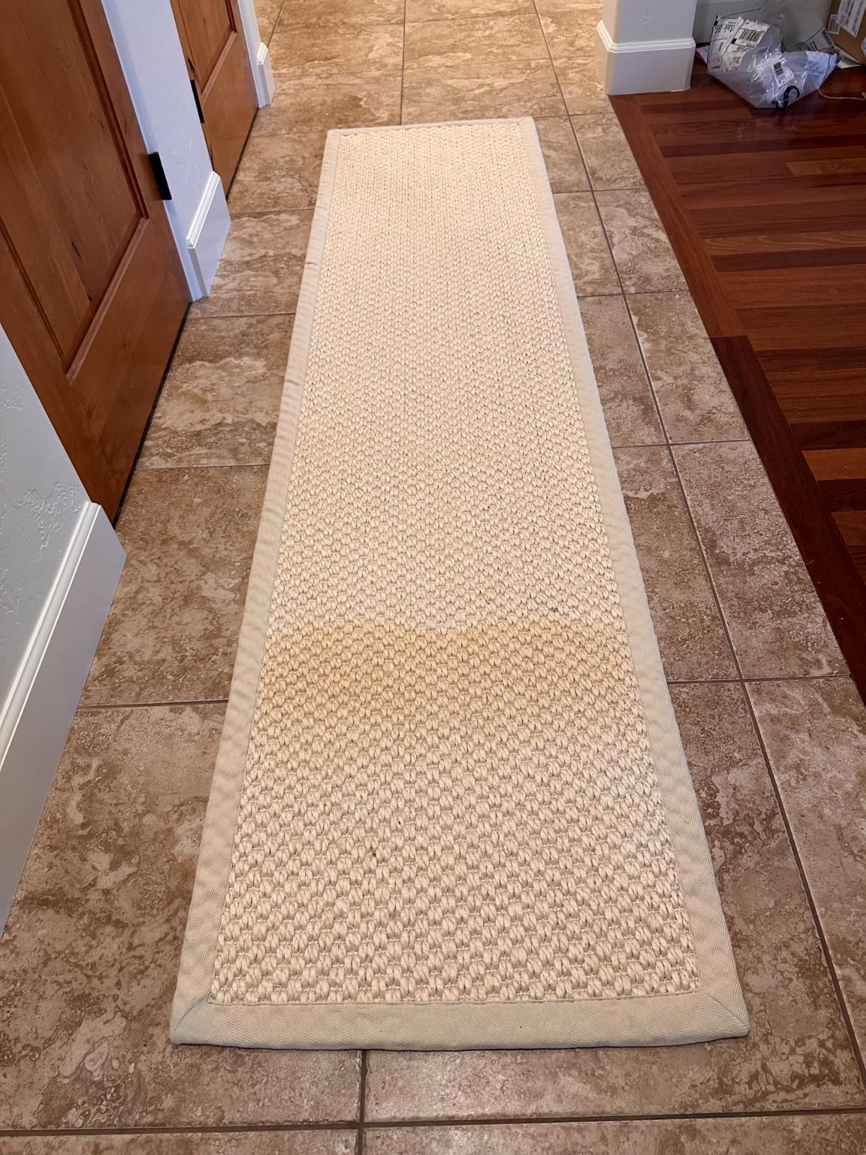 SAFAVIEH Area Rug 5x8 - Natural Fiber Collection - Marble, Sisal, Woven Design with Border (NF525C) customer photo 2