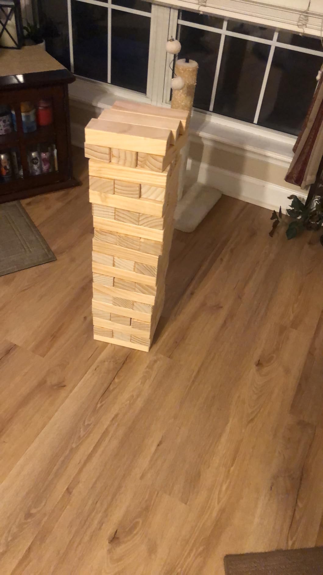 Yard Games Giant Tumbling Timbers with Carrying Case | Starts at 2.5-Feet Tall and Builds to Over 4-Feet | Made with Premium Pine Wood customer photo 2