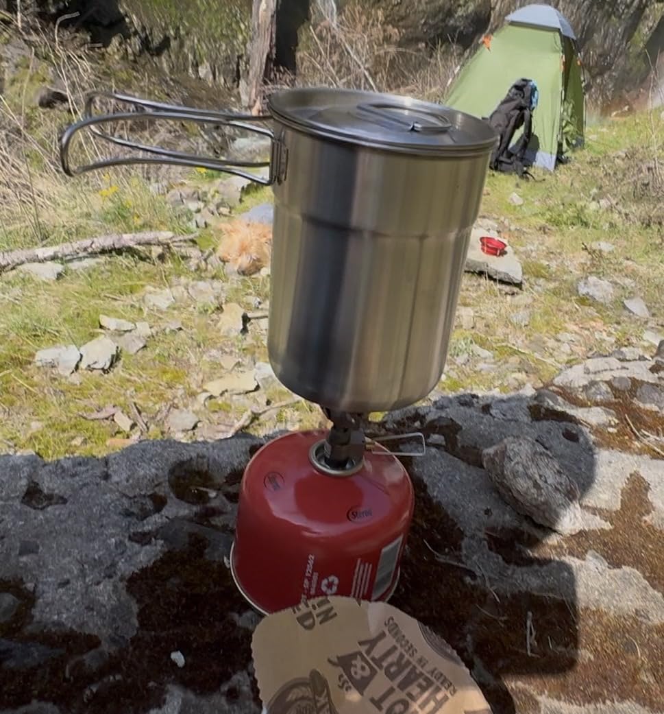 BRS Outdoor BRS-3000T Ultra-Light Titanium Alloy Miniature Portable Camping Gas Cooking Stove, 25g customer photo 1