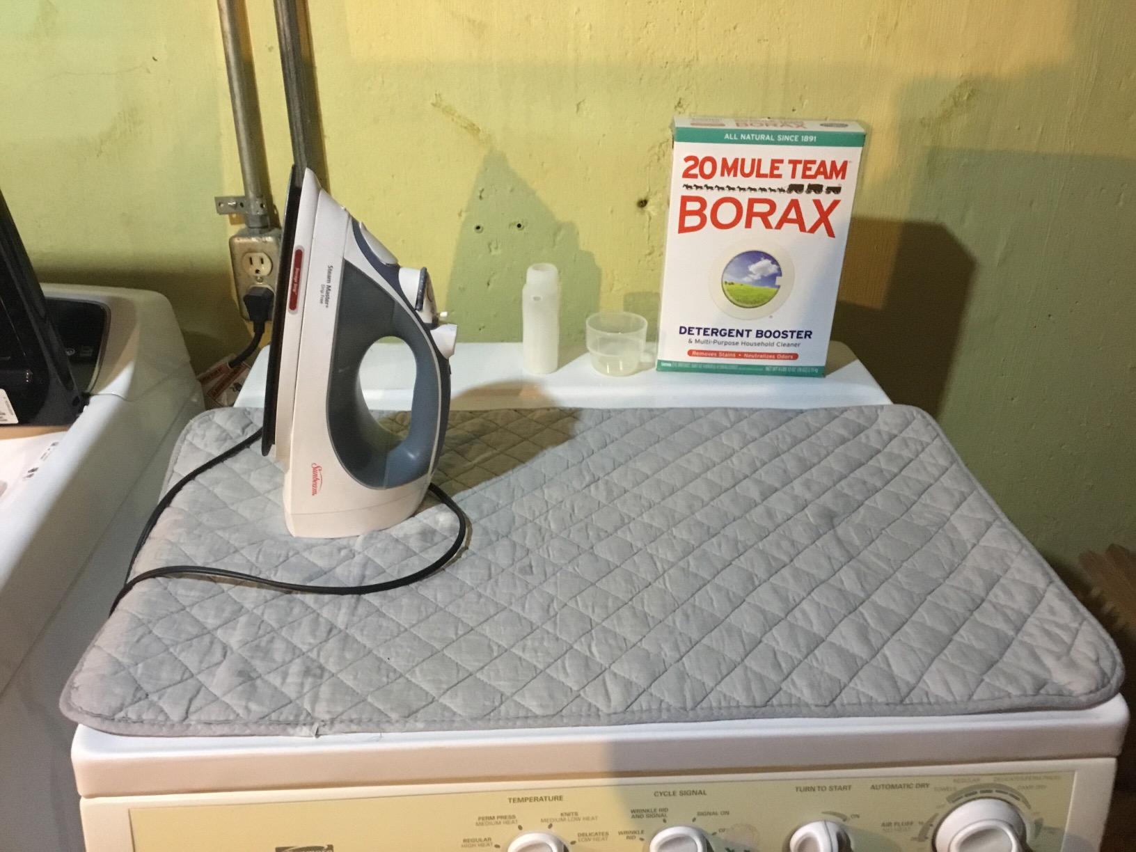 Portable Magnetic Ironing Mat Blanket (Iron Anywhere) Ironing Board Replacement, Iron Board Alternative Cover customer photo 2
