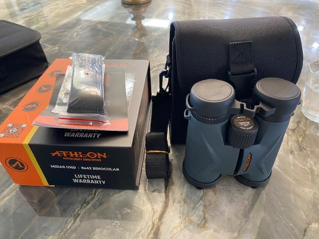 Athlon Optics 8x42 Midas UHD Gray Binoculars with ED Glass for Adults and Kids, High-Powered Binoculars for Hunting, Birdwatching, and More customer photo 2