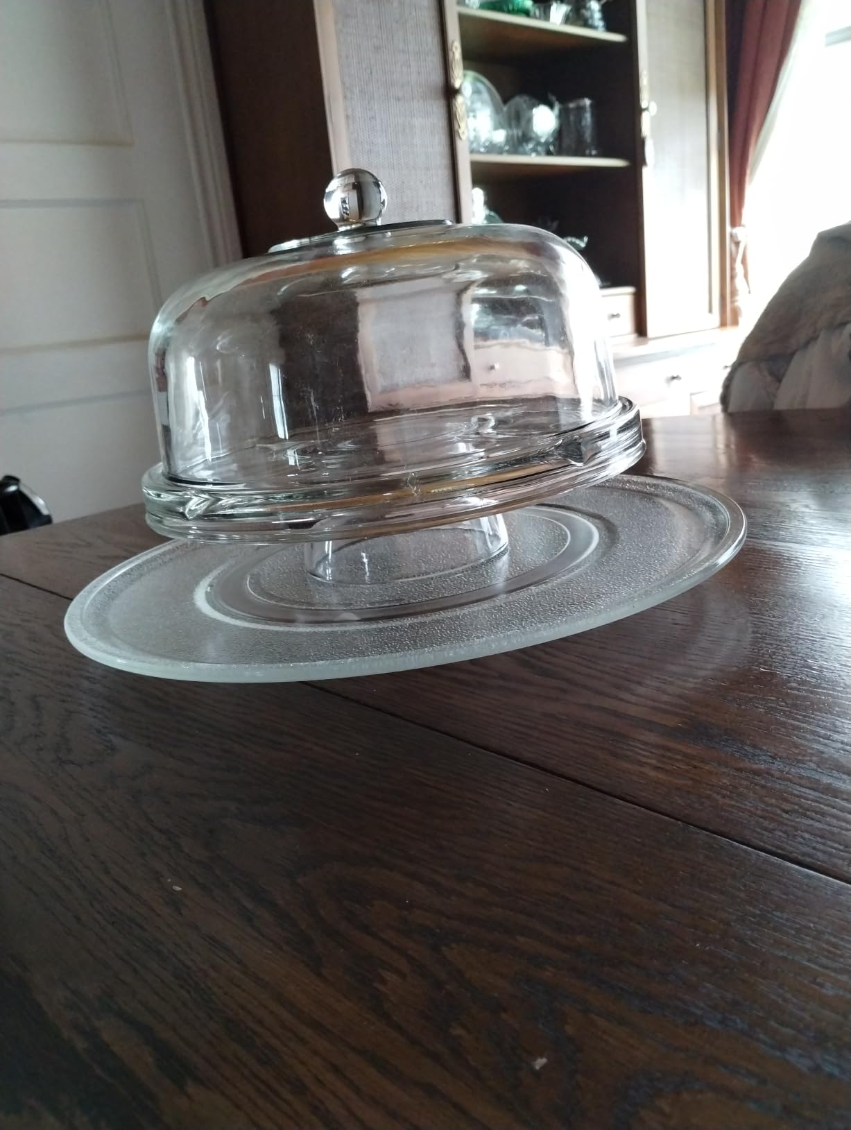 Libbey Selene 6-in-1 Domed Cake Stand, Unique Space Saving Glass Cake Stand with Dome, Multi-Purpose Dip Bowl To Serve Snacks and More customer photo 1