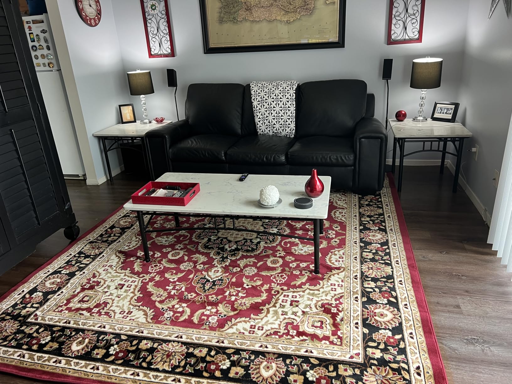Well Woven Barclay Collection Medallion Kashan Red 5x7 (5'3