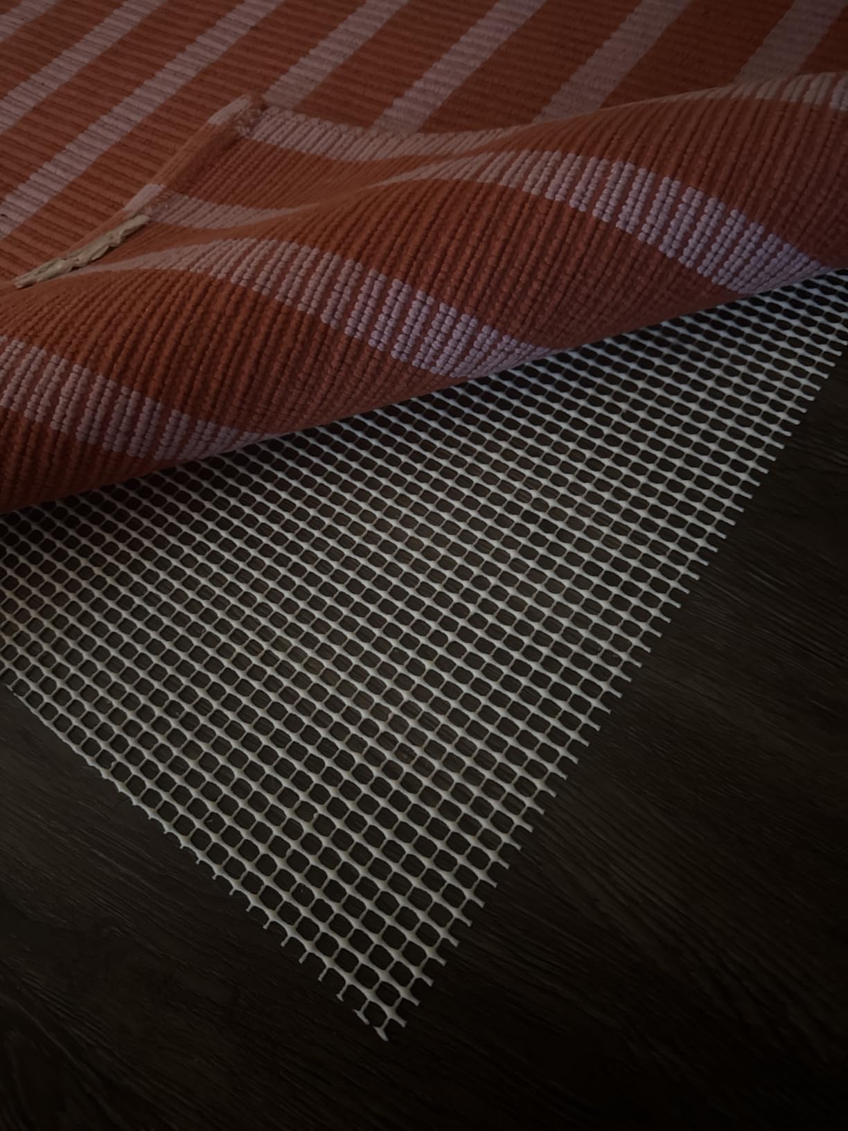 GORILLA GRIP Strong Rug Pad Gripper, Grips Help Keep Area Rugs Safe in Place, Slip and Skid Resistant Pads for Tile and Hardwood Floors, Under Carpet Mat Cushion Floor Protection, 2x3 FT customer photo 1