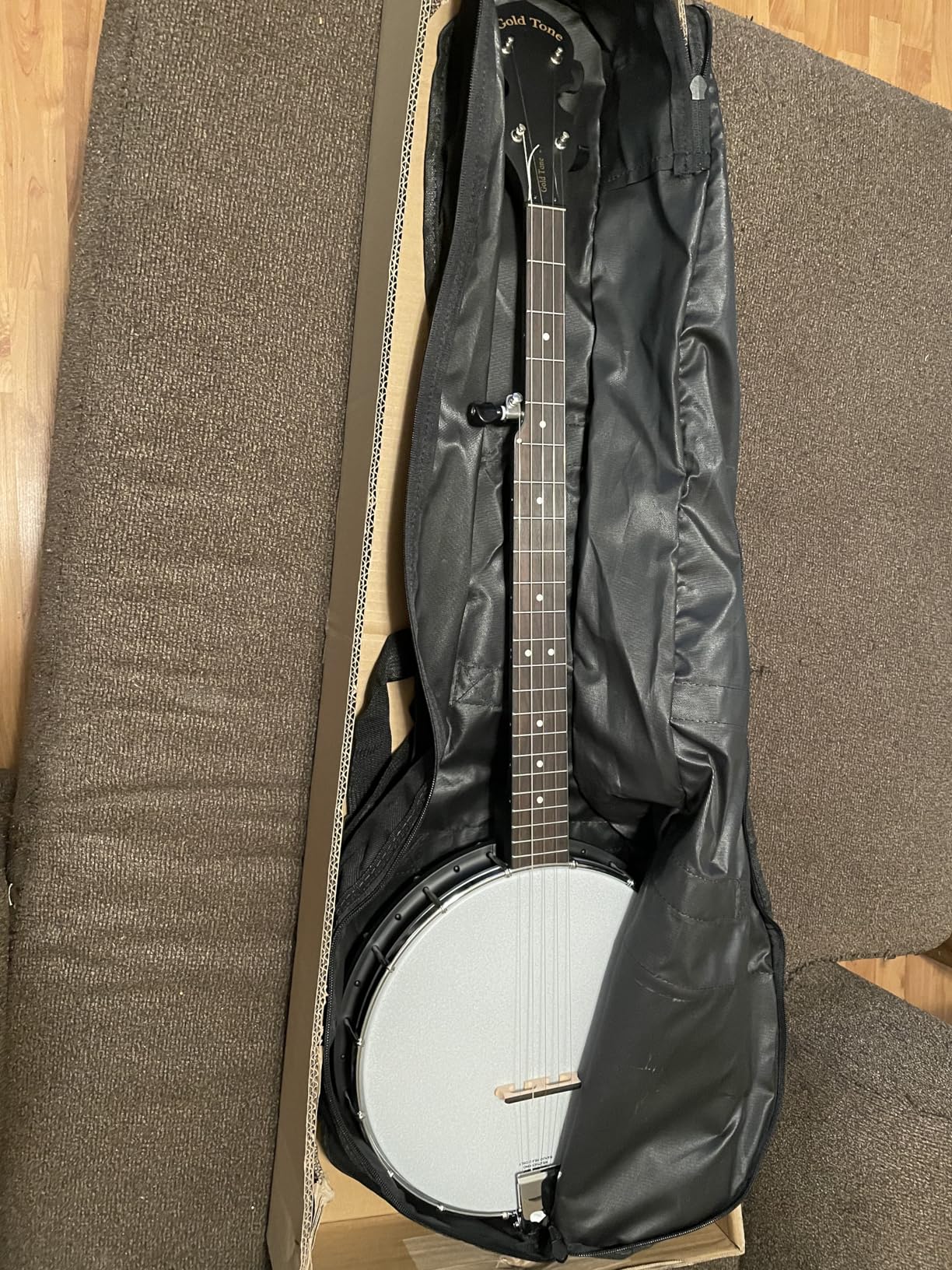 Gold Tone AC-1: 5-String Beginner Banjo, Full Size with Gig-Bag, Bluegrass or Clawhammer | 11 Composite Rim and Remo Lc Head, 26-3/16 Scale, Zeroglide Nut, Nato Neck, Rosewood Fingerboard, Gig Bag Included customer photo 2