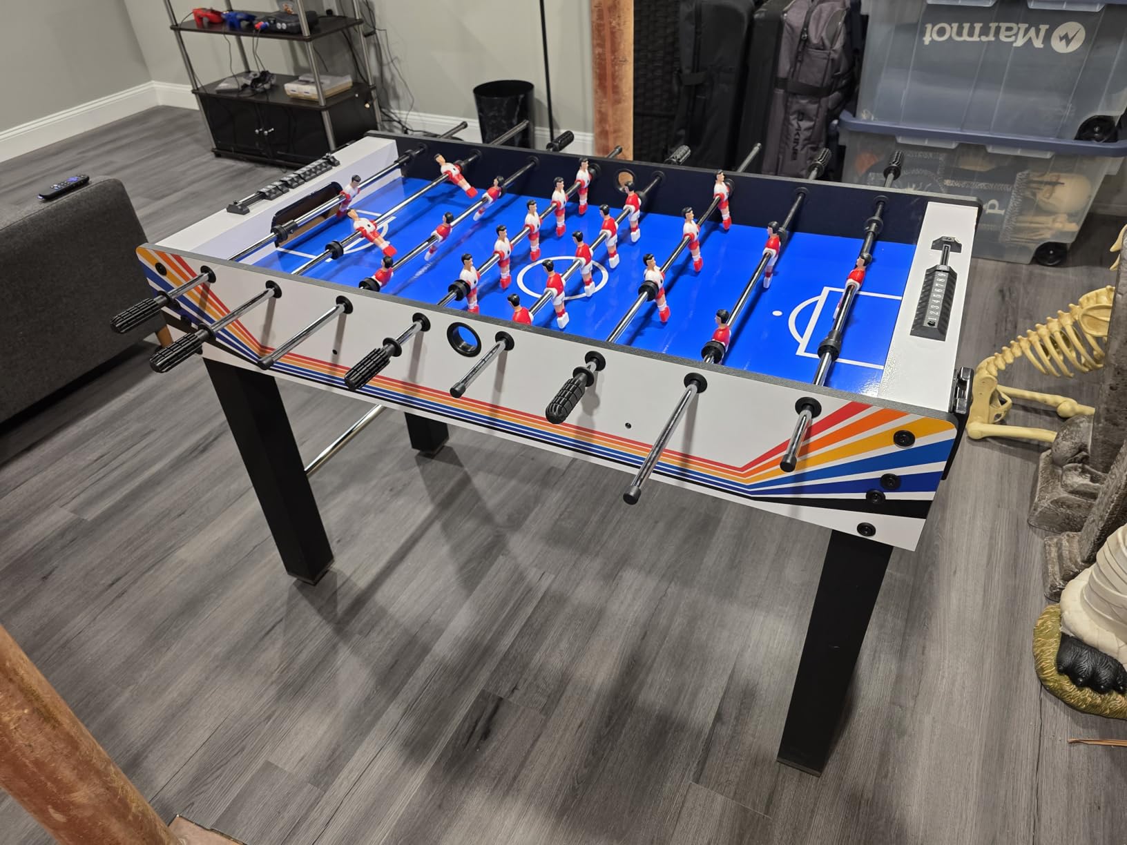Best Choice Products Foosball Table for Kids and Adults, Game Room Soccer Game Table w/ 2 Balls, 2 Cup Holders, Ergonomic Handles, Chrome Finished Metal Bars customer photo 2
