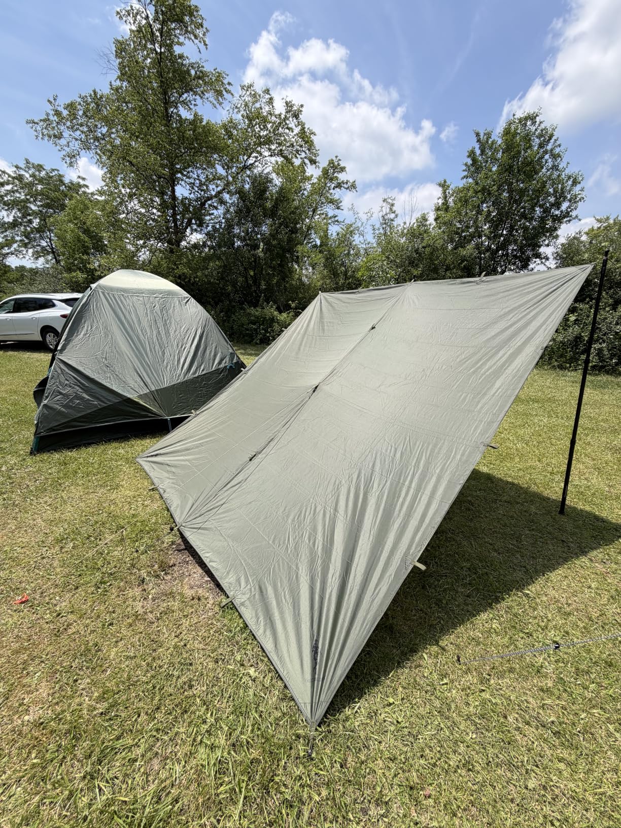 Free Soldier Waterproof Portable Tarp Multifunctional Outdoor Camping Traveling Awning Backpacking Tarp shelter Rain Tarp customer photo 1