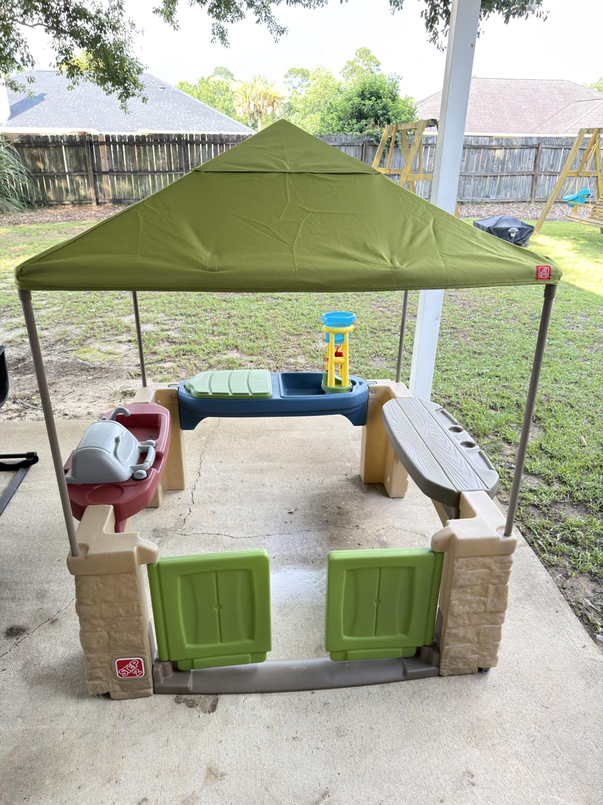Step2 All Around Playtime Patio with Canopy Playset - Shaded Outdoor Playhouse for Kids with Realistic, Interactive Features customer photo 2