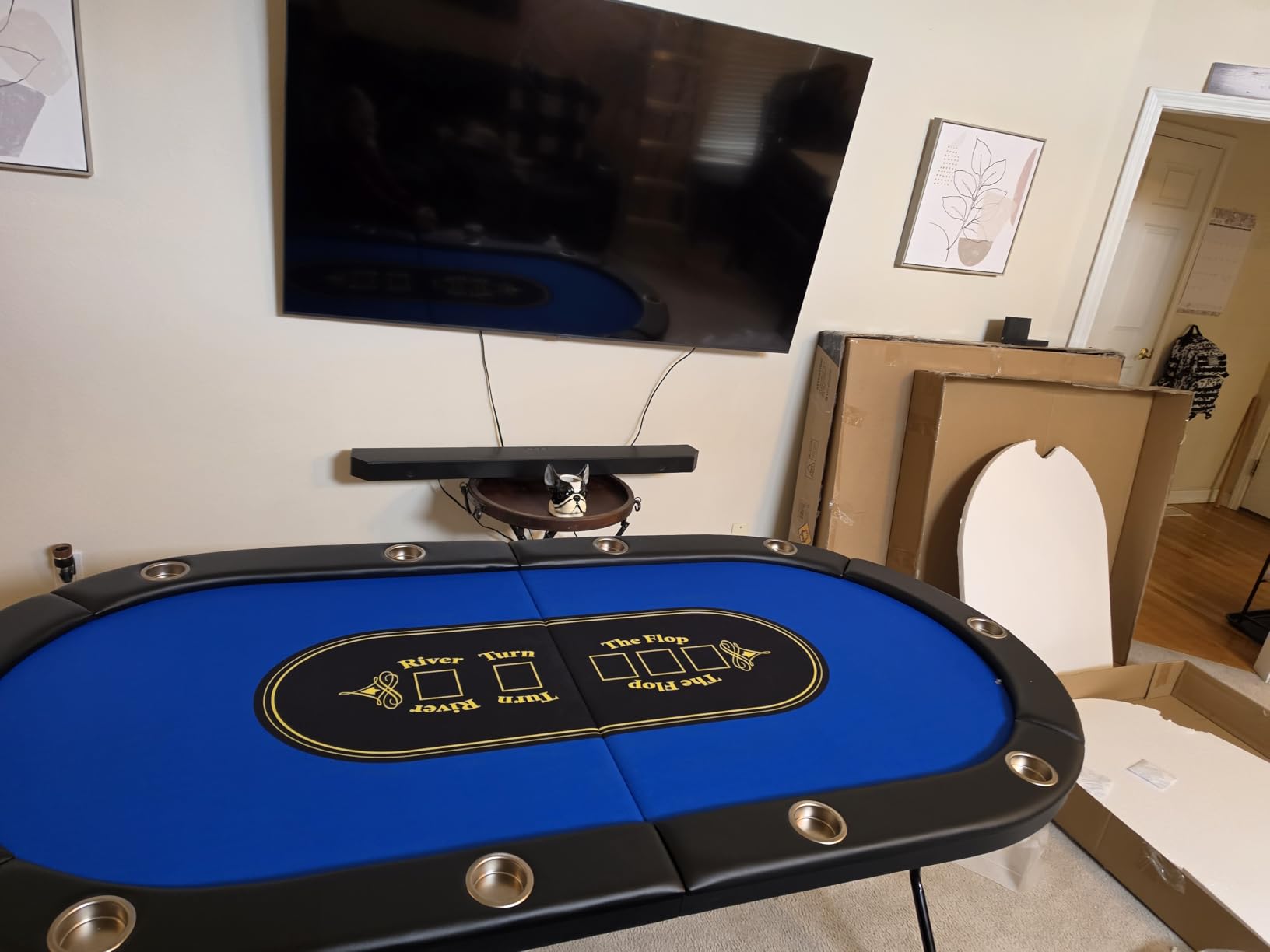 Barrington Poker Multiple Styles Folding Poker Table & Poker Table Top/Dining Table Collection, Durable Padded Rail Tables with Felt Playing Surface, Perfect for Texas Holden Games customer photo 1