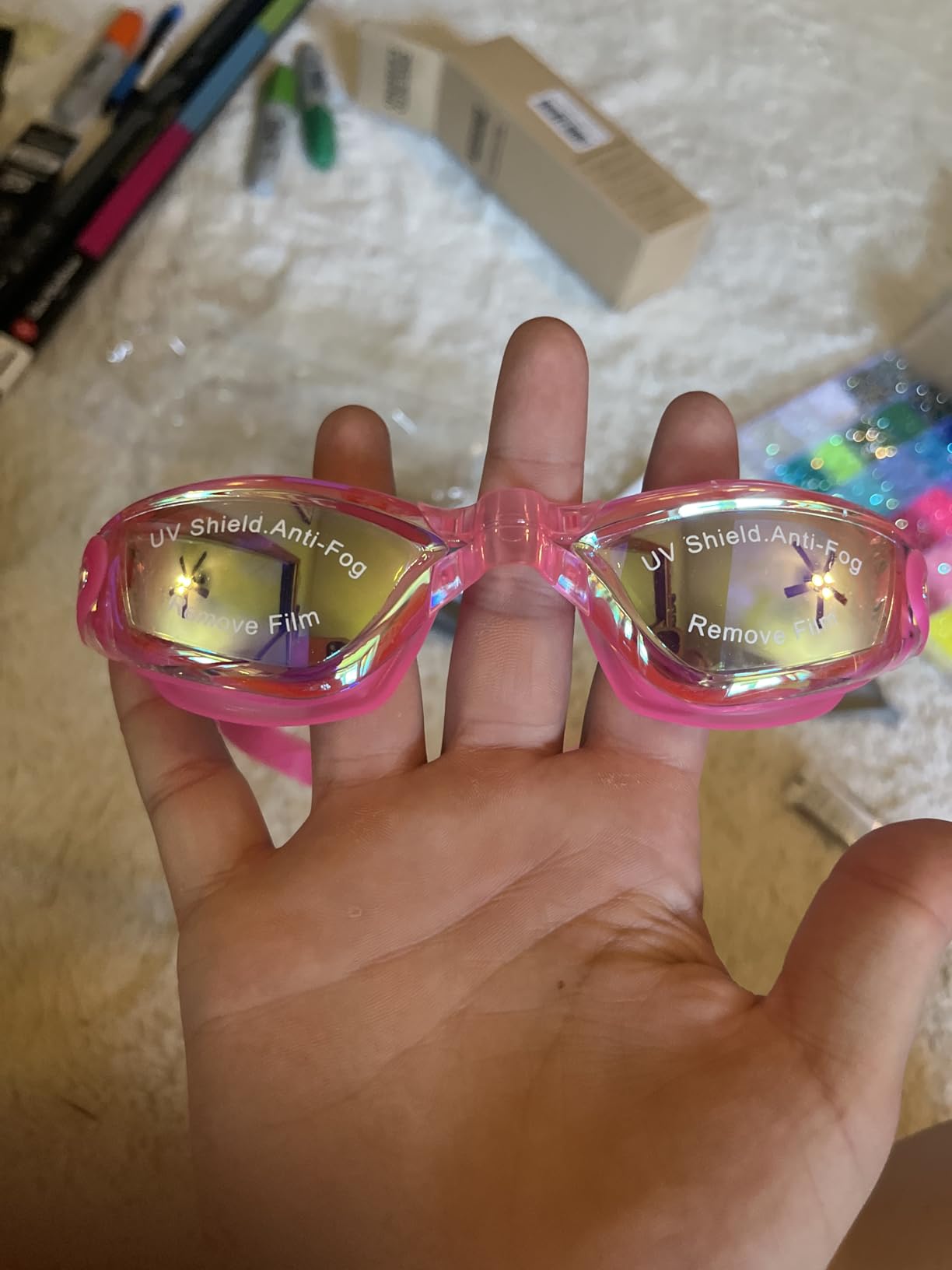 Aegend Swim Goggles, Swimming Goggles No Leaking Full Protect Adult Youth customer photo 2