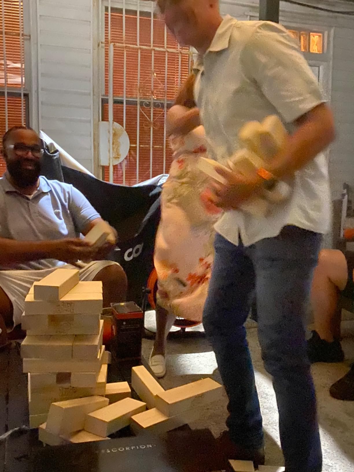 Jenga GIANT - Hardwood Blocks - Stacks to Over 5 feet - Officially Licensed - JS7 customer photo 2