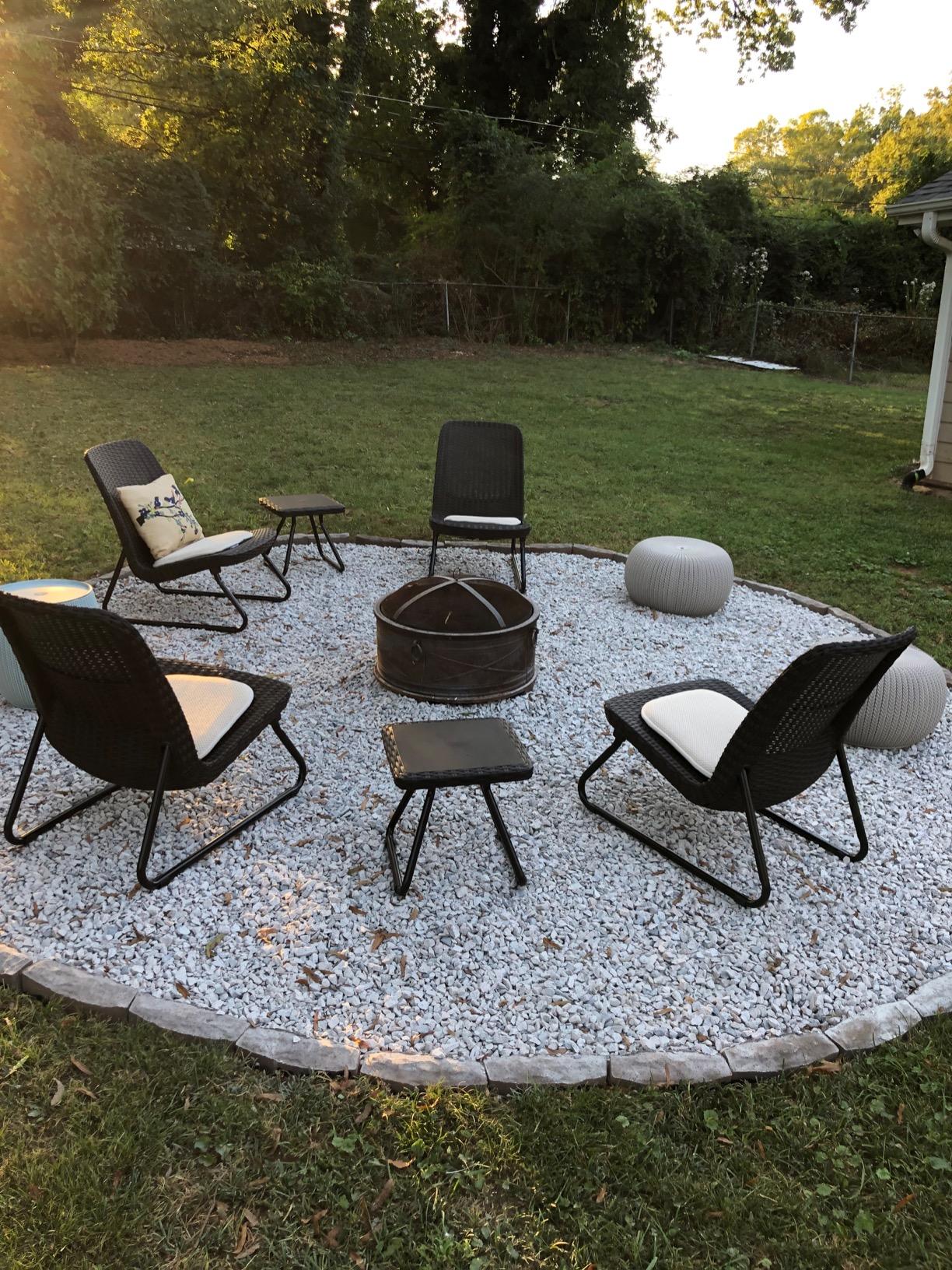 Keter Rio 3 Piece Resin Wicker Patio Furniture Set with Side Table and Outdoor Chairs for Front Porch and Backyard Decor, Dark Grey customer photo 1