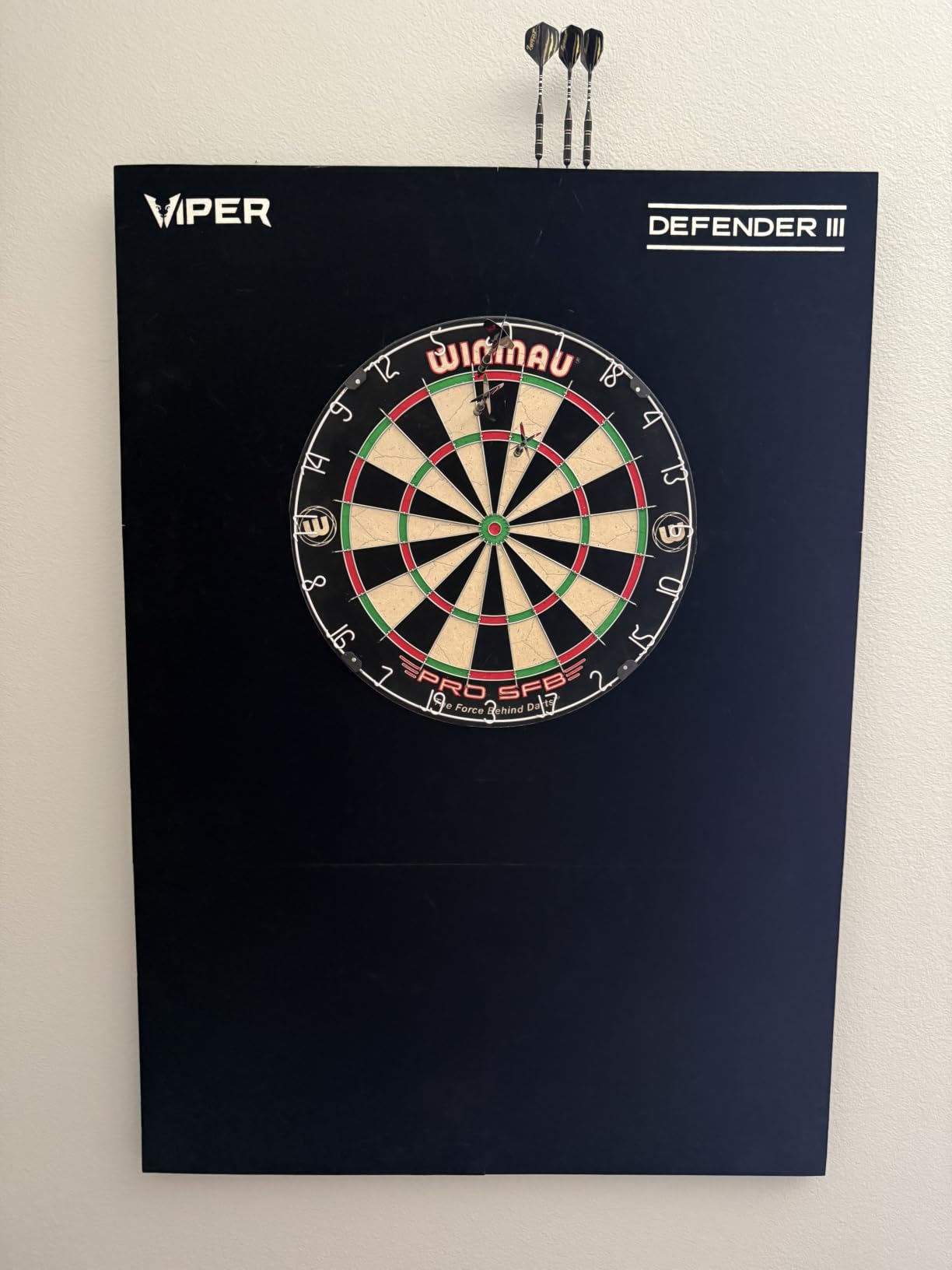 Viper Defender III Extended Length Dartboard Surround Wall Protector, Fits 17.75