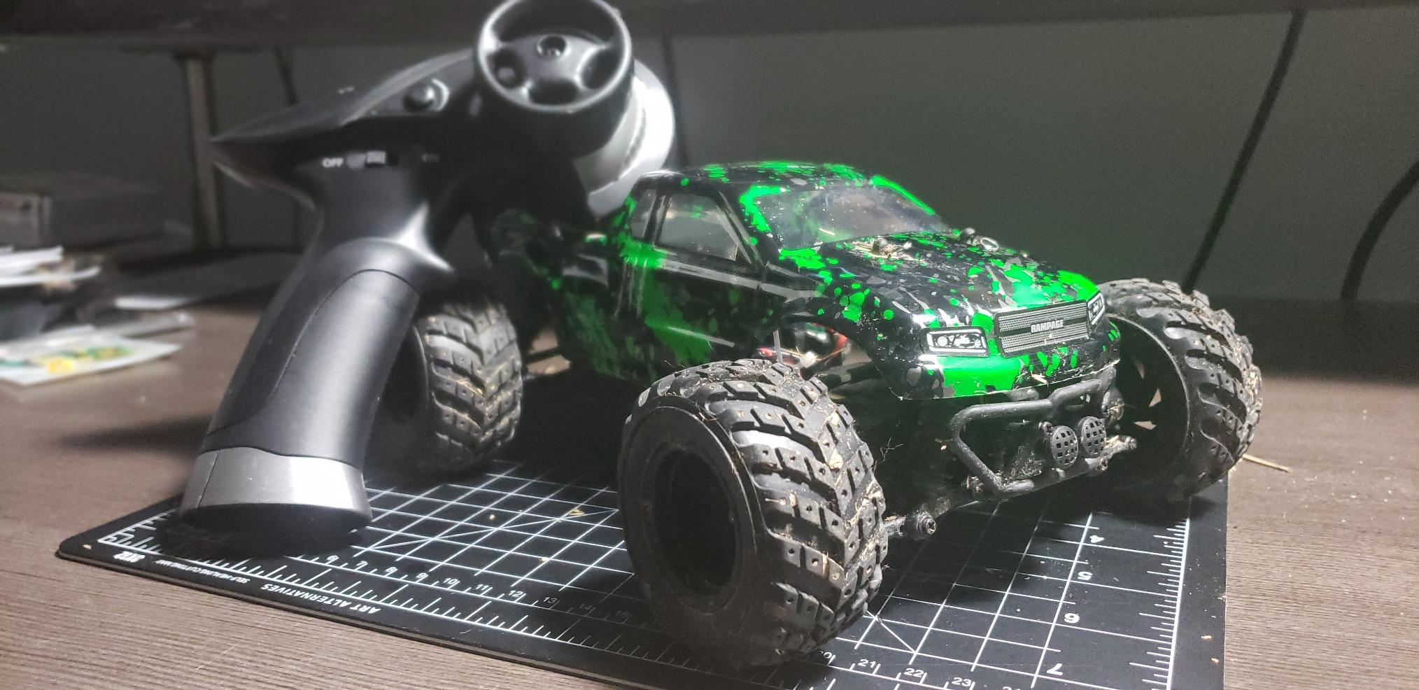 HAIBOXING 1:18 Scale All Terrain RC Car 18859, 36 KPH High Speed 4WD Electric Vehicle with 2.4 GHz Remote Control, 4X4 Waterproof Off-Road Truck with Two Rechargeable Batteries customer photo 2