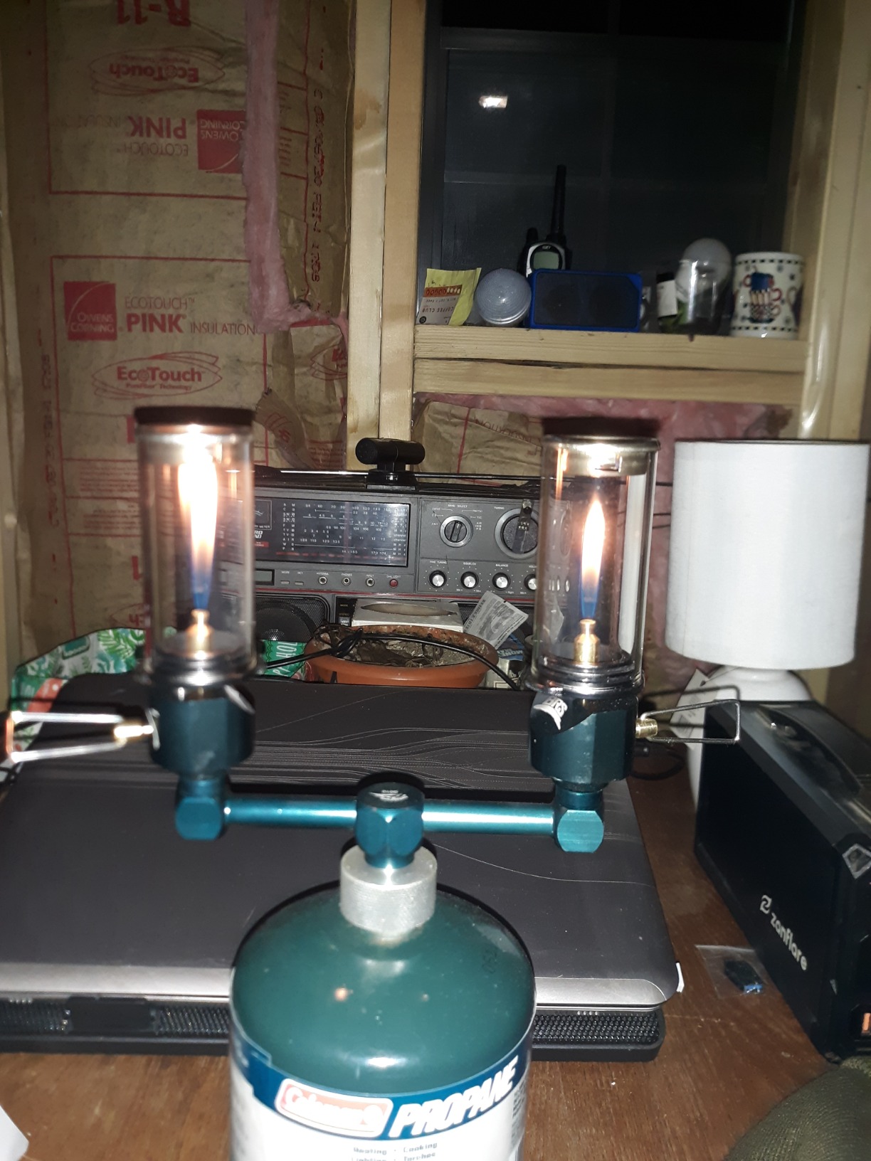 BRS Outdoor Gas Lantern Dreamlike Candle Lamp Portable Tent Lantern Glass Mantle Lantern (BRS-55 1pc) customer photo 2