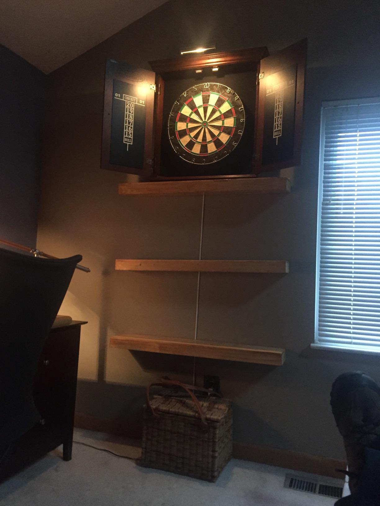 Barrington Chatham Bristle Dartboard, Cabinet Style, Pre-Assembled customer photo 2