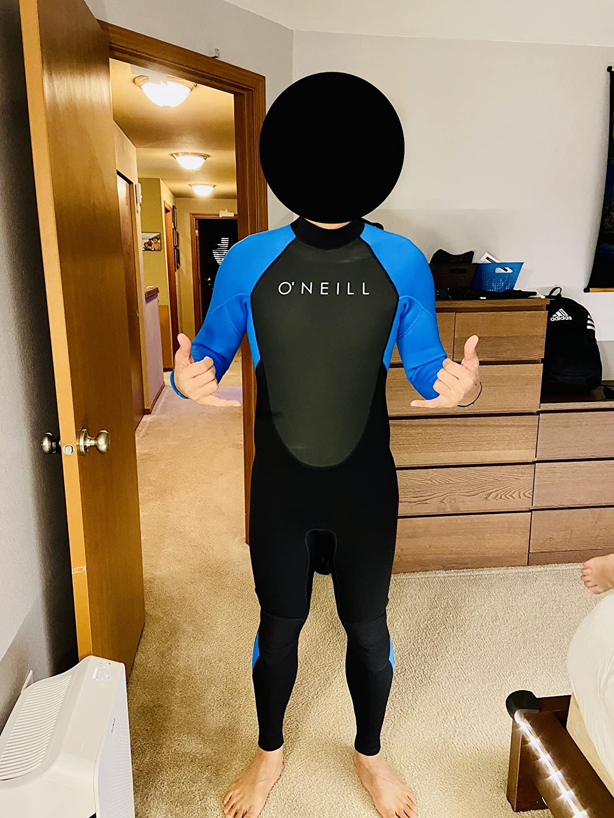 O'Neill Men's Reactor-2 3:2mm Back Zip Full Wetsuit, Lightweight Warmth and Flexibility for All Water Activities customer photo 1