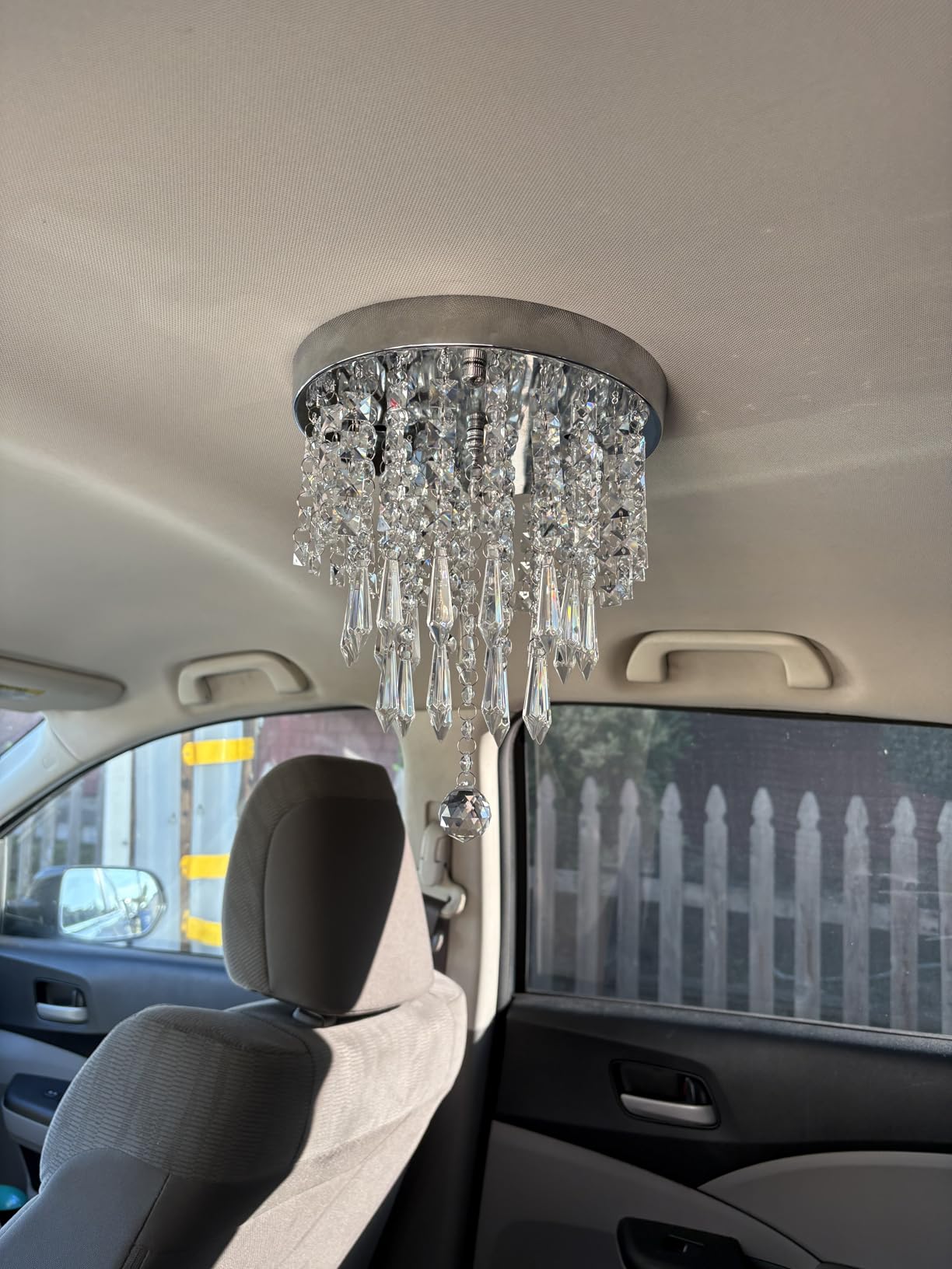 lifeholder Mini Chandelier, Crystal Chandelier Lighting, 2 Lights, Flush Mount Ceiling Light, H10.4'' x W8.66'' Modern Chandelier Lighting Fixture for Bedroom, Hallway, Bar, Kitchen, Bathroom customer photo 2