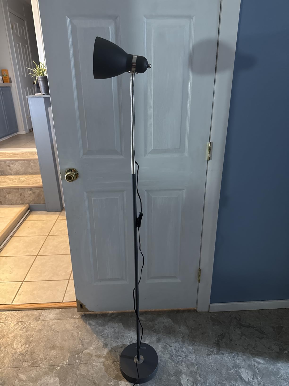 LEPOWER Floor Lamp, Metal Standing Lamp with Adjustable Gooseneck, Heavy Metal Base, Reading Pole Lamp for Office, Black Floor Lamps for Bedroom, Living Room customer photo 2