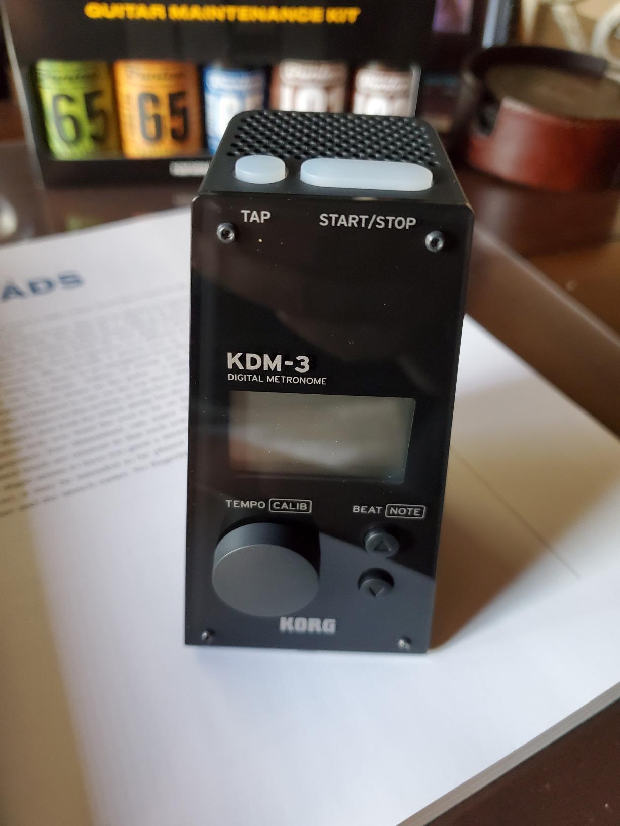 Korg KDM-3 Digital Metronome w/ Memory Backup and Auto Power-Off Function - Black customer photo 2