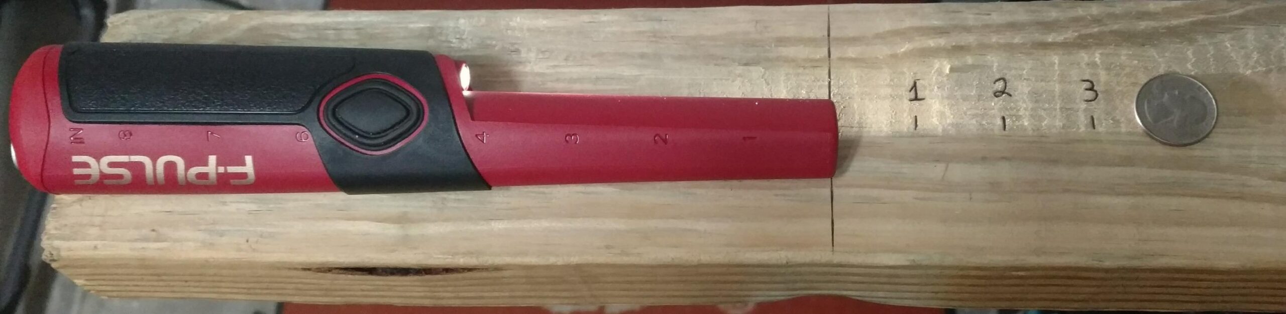 Fisher F-Pulse Waterproof Pinpointer Metal Detector, Red - Pulse Induction Technology for Deepest Detection, Long Battery Life, LED Light, vibrate & beep Modes for Precise Target Location. customer photo 2