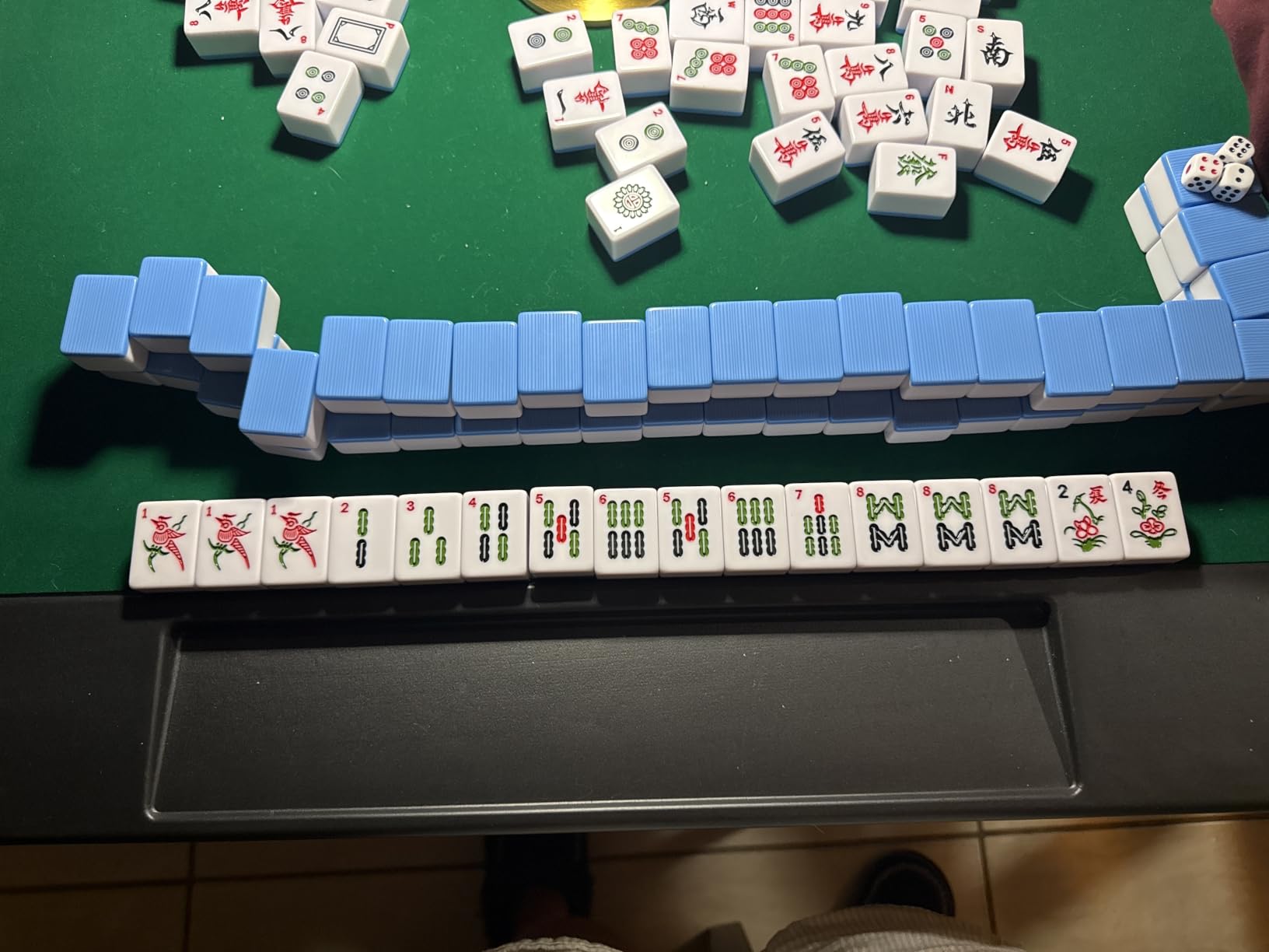 Mose Cafolo Chinese Mahjong Set X-Large 146 Numbered Melamine 1.5