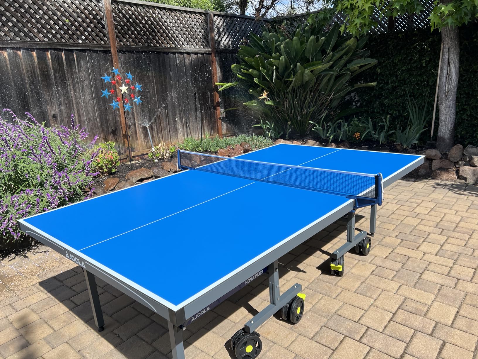 JOOLA NOVA Outdoor Ping Pong Table with Waterproof Table Tennis Net Set - Quick Assembly - All Weather Aluminum Composite Surface - Tournament Quality - Indoor & Outdoor Compatible customer photo 1