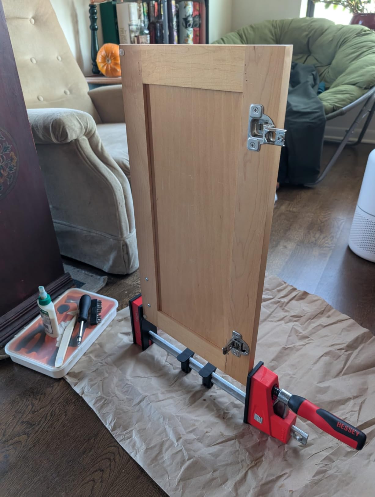 BESSEY K Body Revo 24 Inch Steel Ergonomic Parallel Bar Accessory Tool Clamp Kit with 2 Handles for Woodworking, Cabinetry, and Case Work, KRE3524 customer photo 1