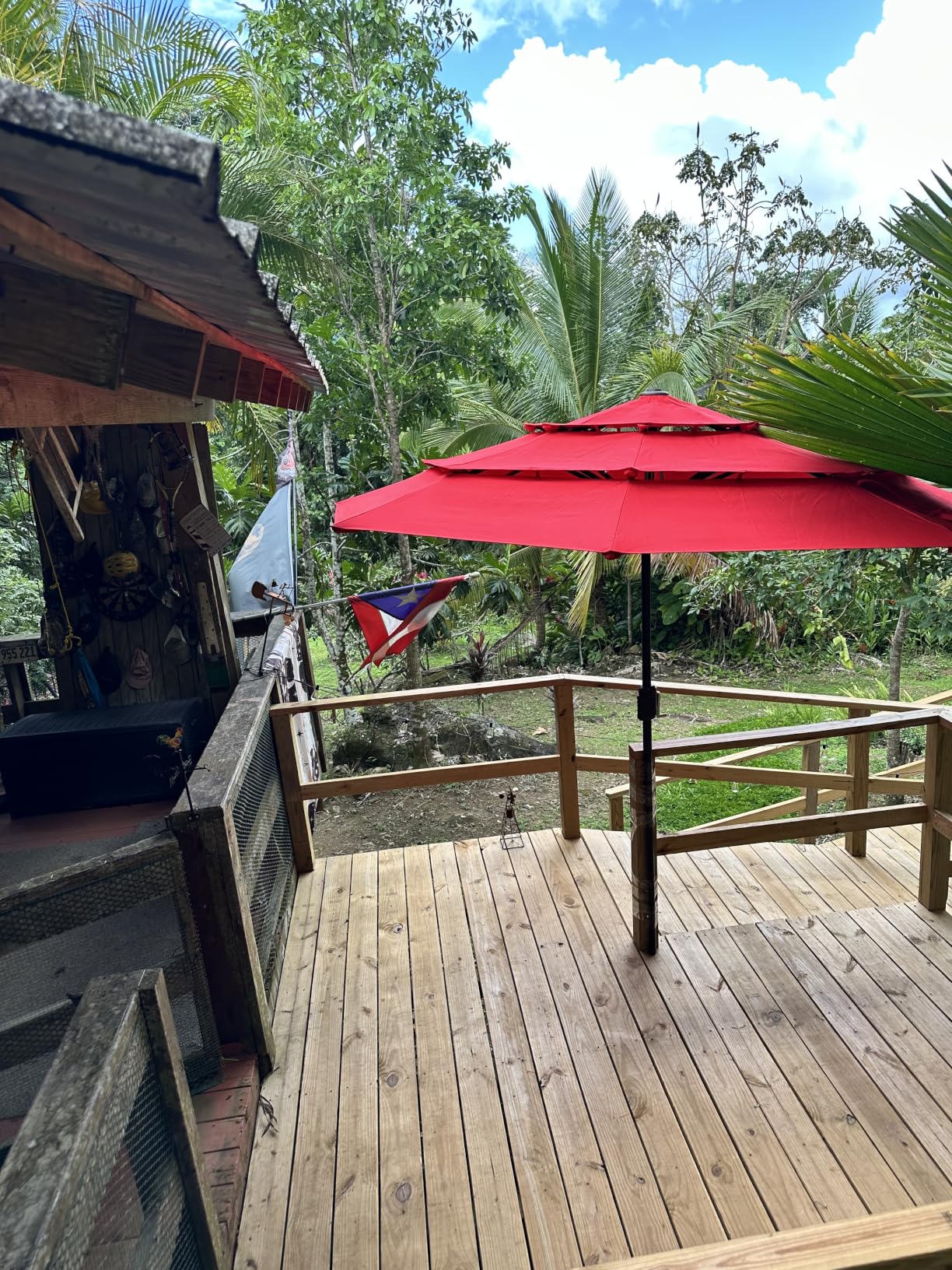 EliteShade USA 10-Year-Non-Fading 9ft 3-Tier Market Patio Umbrella, Commercial Grade Outdoor Table Umbrella with Crank Open, Windproof & UPF 50+ UV Protection, Heavy Duty Ventilation for Garden, Deck, Pool, Backyard, Beach & Bistro, Heather Beige customer photo 2