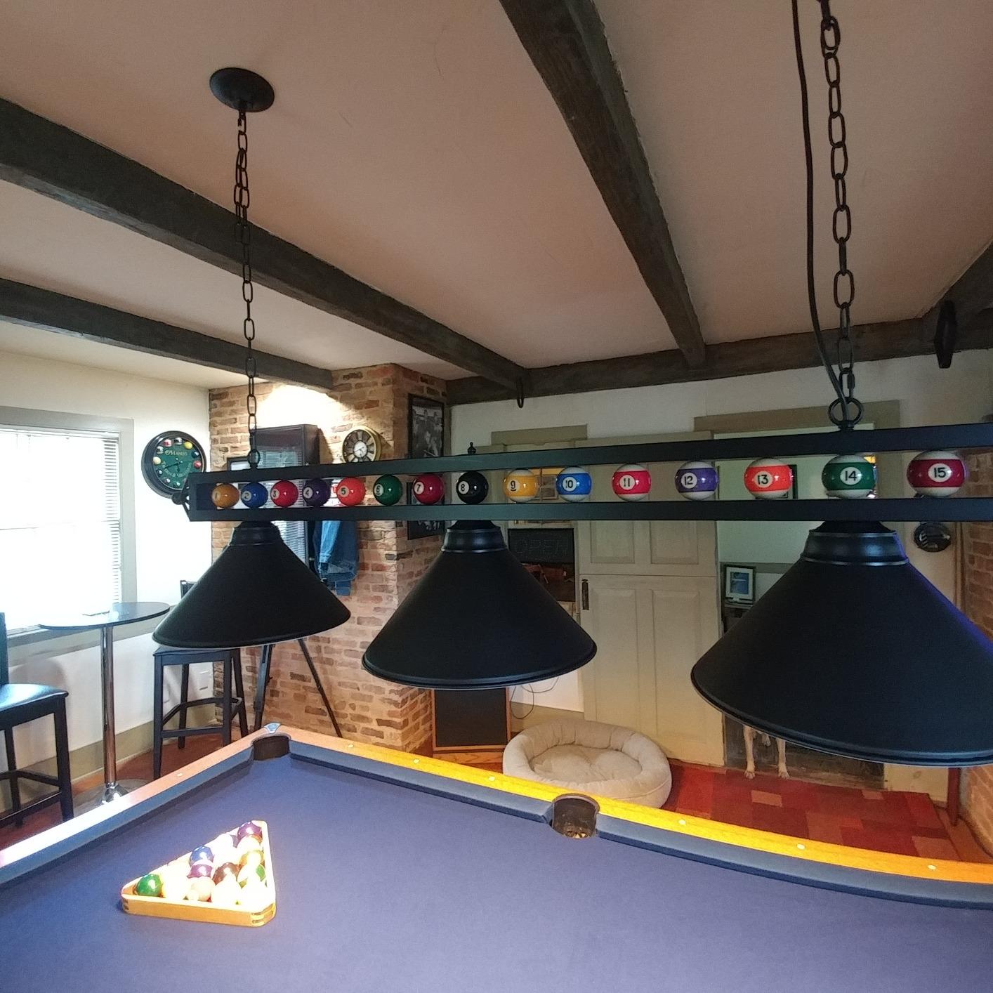 Wellmet 3 Light Billiard Pool Table Lights, 59