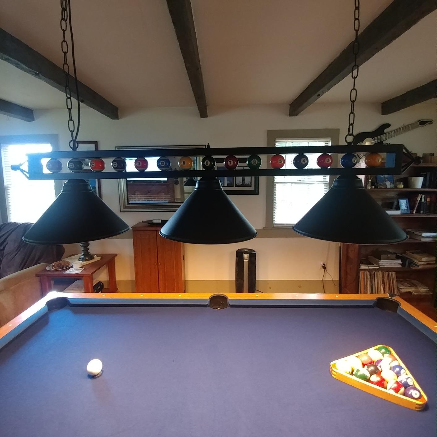 Wellmet 3 Light Billiard Pool Table Lights, 59