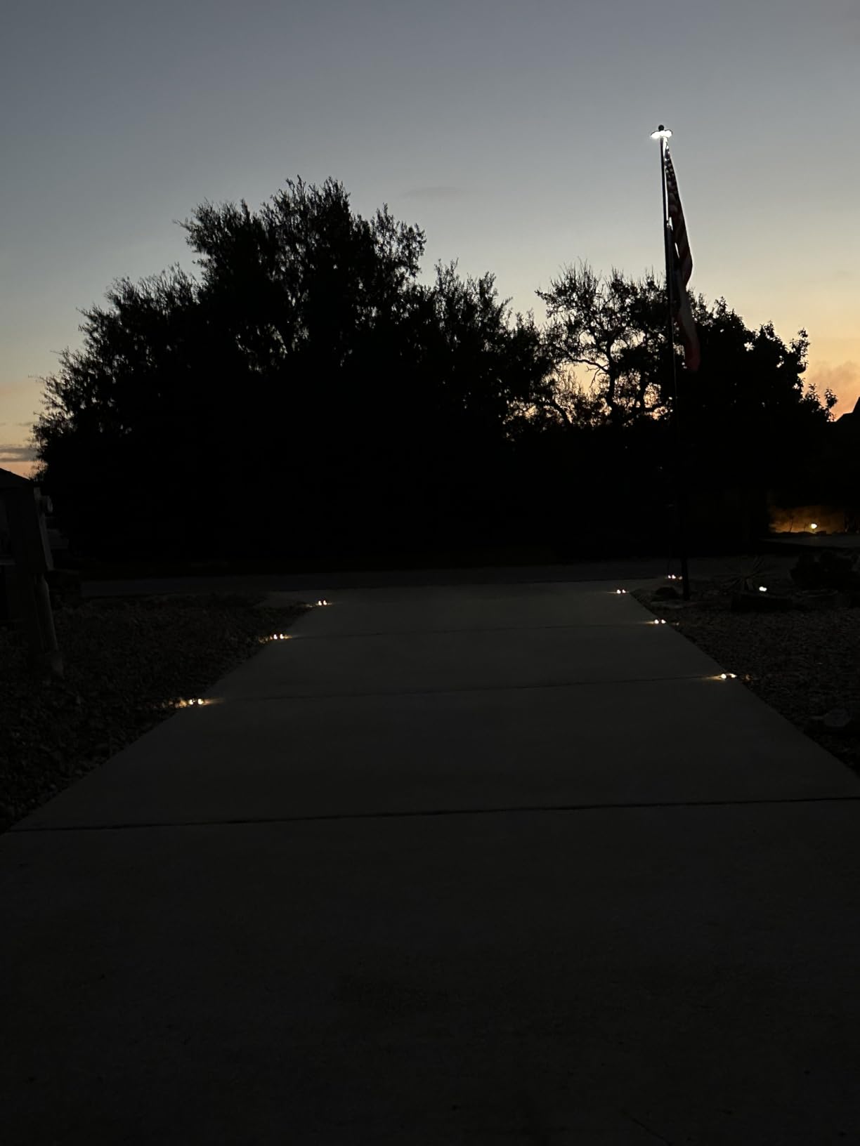 SIEDiNLAR Solar Deck Lights Driveway Dock LED Light Solar Powered Outdoor Waterproof Road Markers for Step Sidewalk Stair Garden Ground Pathway Yard 4 Pack (White) customer photo 2