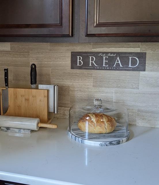 Marble Cake Stand with Glass Dome Cover | 12.5