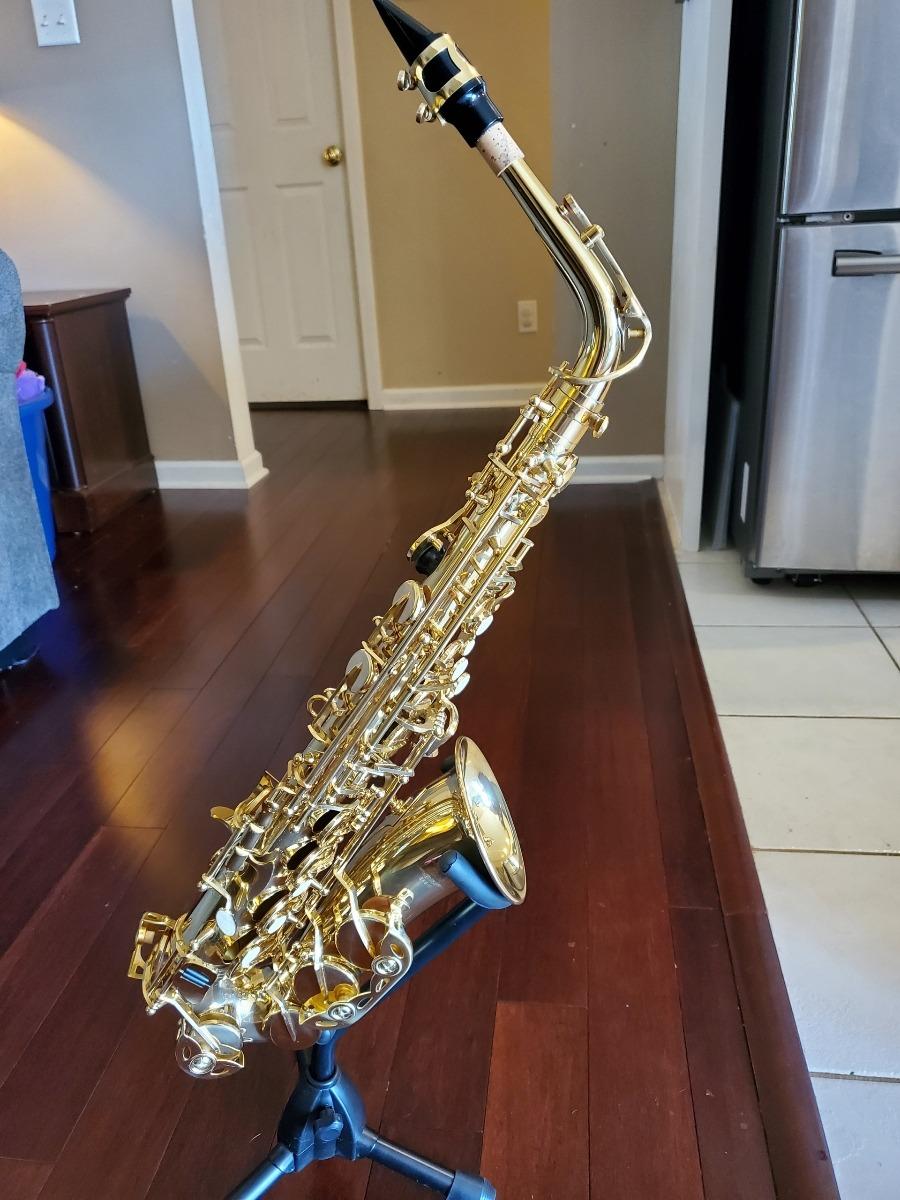 Eastar Student Alto Saxophone E Flat for Beginner Sax Full Kit with Carrying Case, Mouthpiece, Straps, Reeds, Stand, Golden Lacquer, AS-II customer photo 1