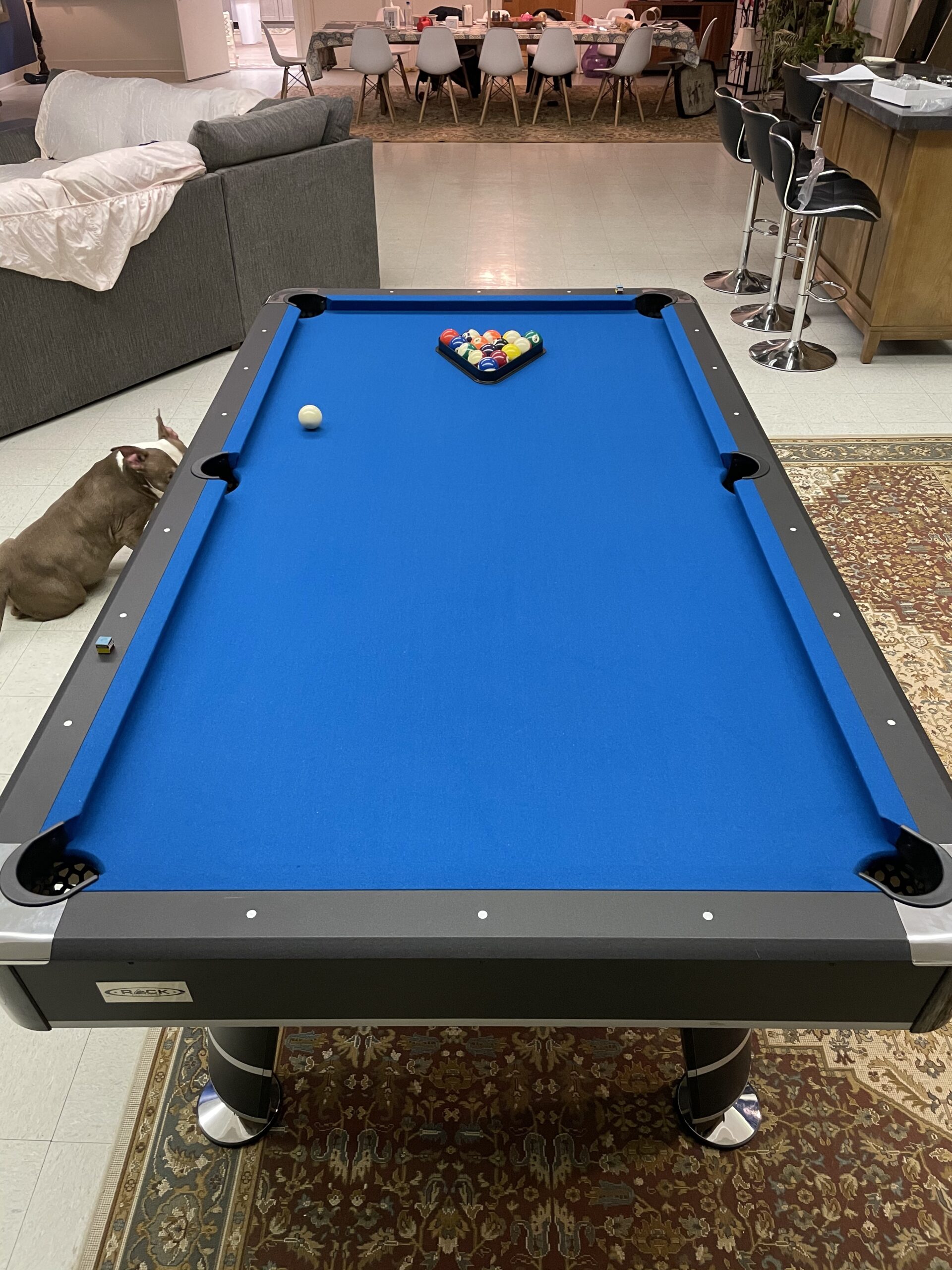 RACK Orion 8-Foot Tournament Billiard/Pool Table (Blue) - Professional Competition Game Table customer photo 1