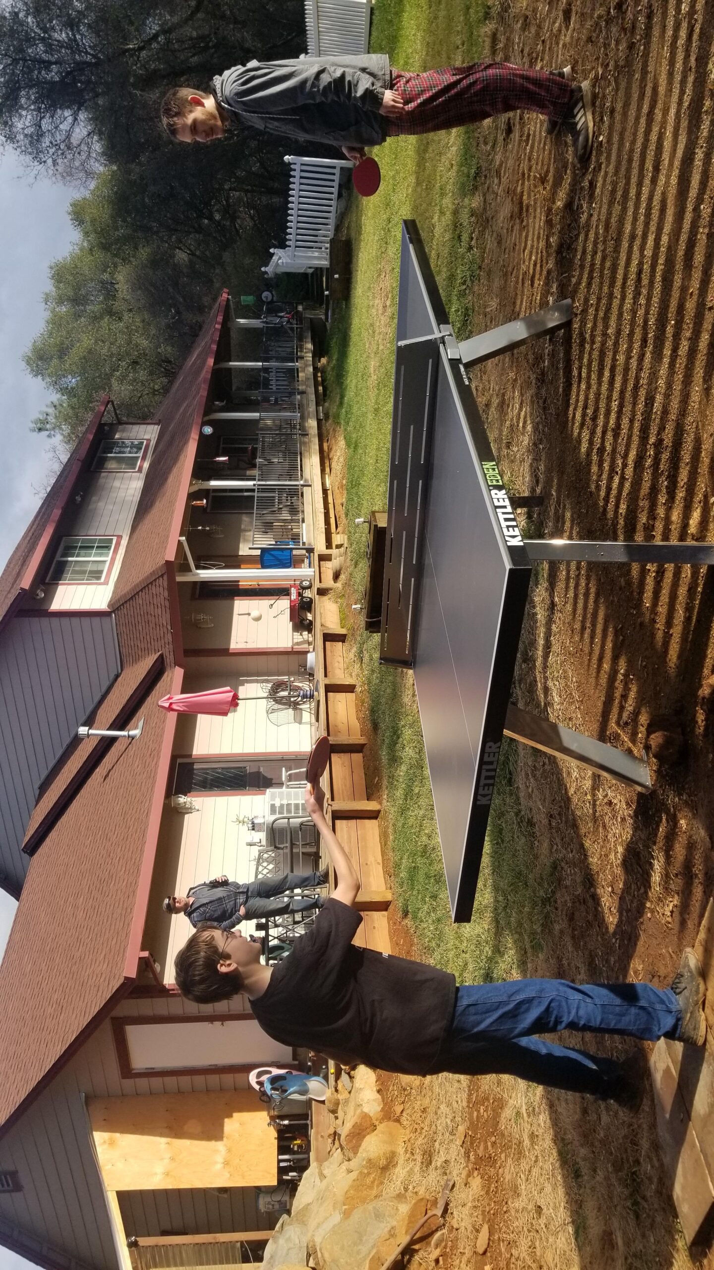 KETTLER Eden Weatherproof Stationary Outdoor Table Tennis Table with Galvanized Steel Legs and Permanent Net and Post System customer photo 1