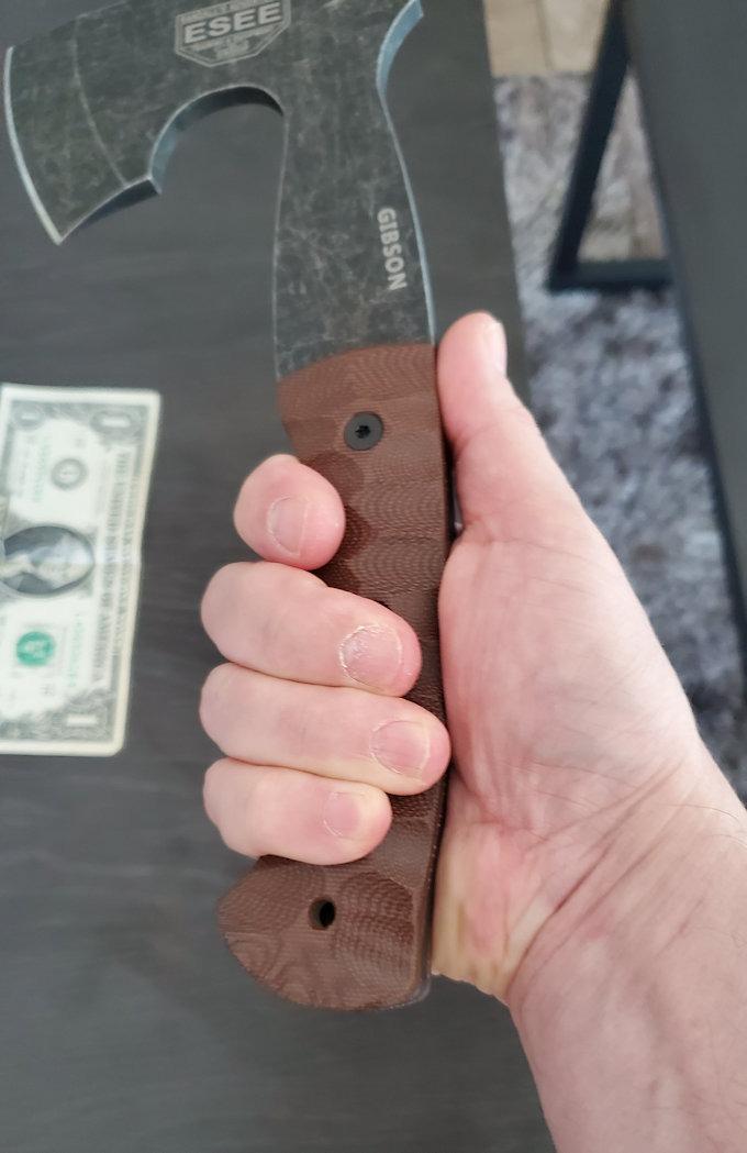 ESEE Knives James Gibson Camping Bushcraft Axe - Leather Sheath - Made in USA customer photo 1