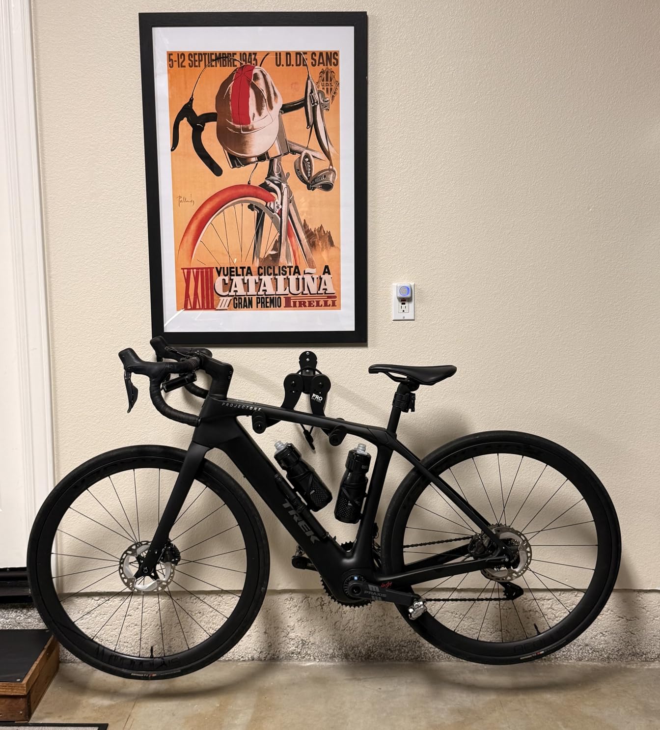 PRO BIKE TOOL Bike Wall Mount - Bike Rack for Garage Wall Mount - Horizontal Bike Storage Rack for Indoor Bicycle Storage - Wall Mounted Bike Hanger for Road, Mountain & Hybrid Bikes customer photo 1