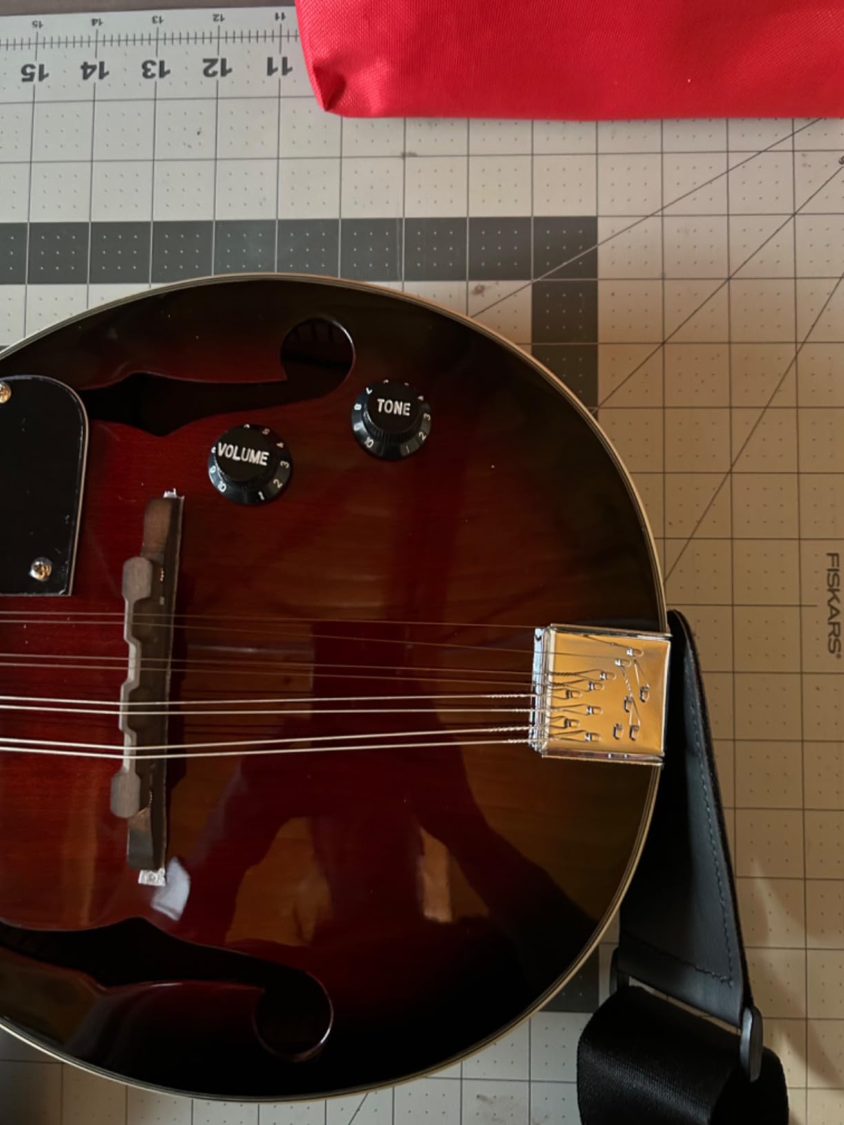 Vangoa Mandolin Musical Instrument A Style Acoustic Electric, 8 Strings Mahogany for Beginner Adults Teens, Red Burst customer photo 2